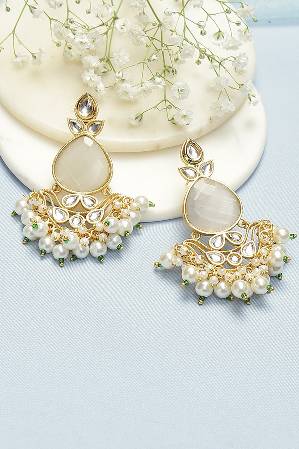 White Earrings image number 0
