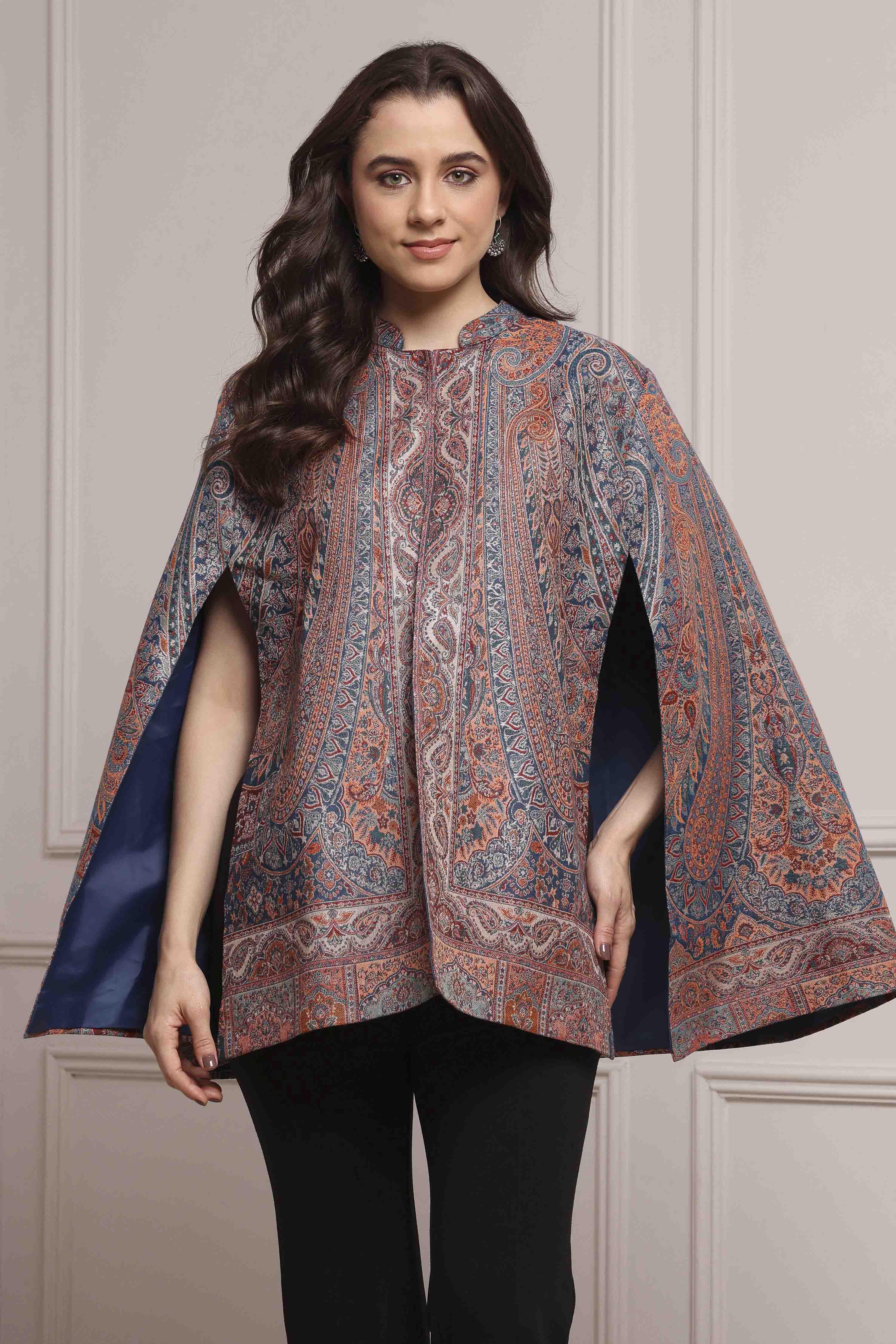 Turquoise Jacquard Yarndyed Fusion Set image number 5