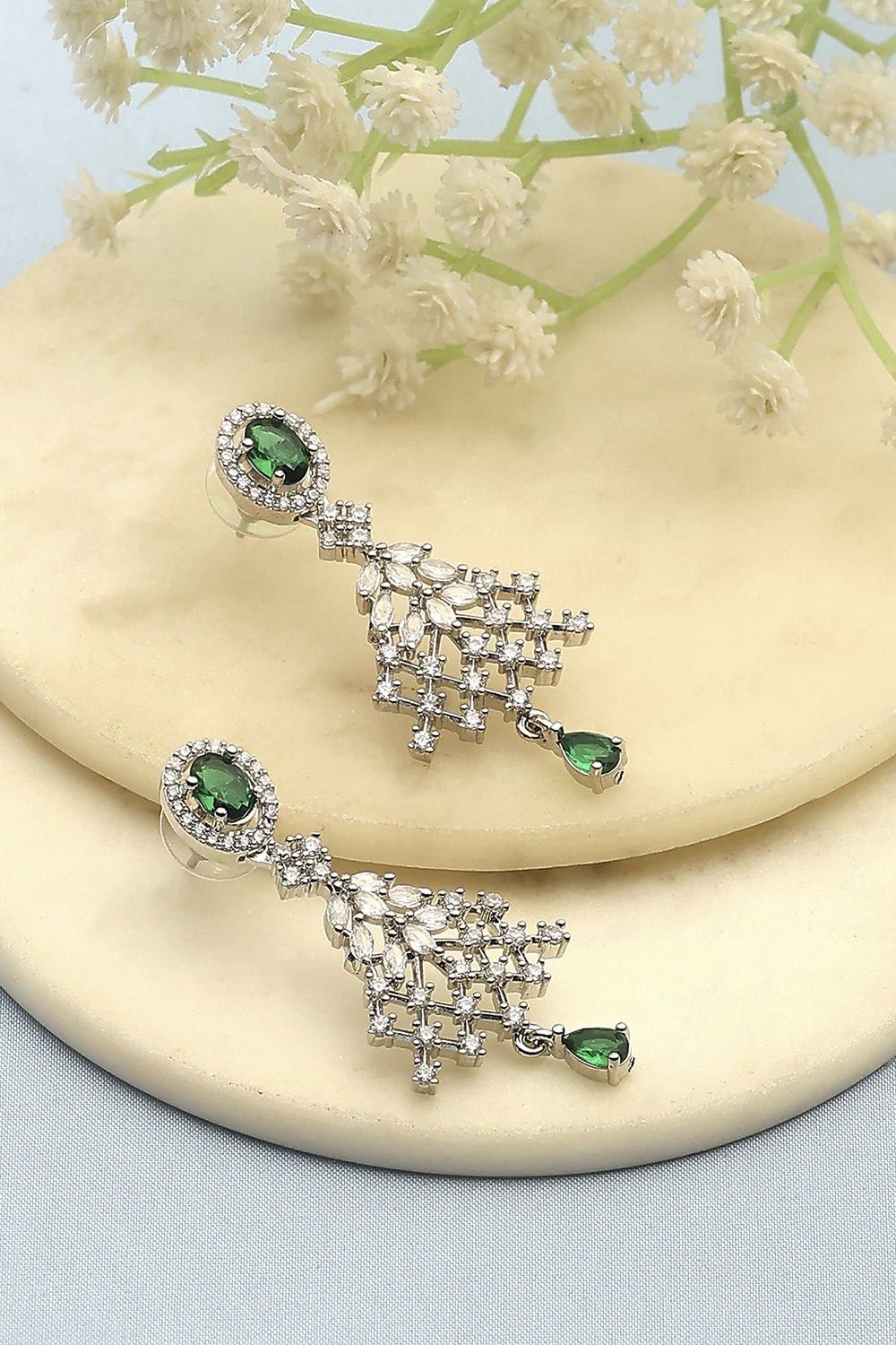 Green Alloy Drop & Danglers image number 0