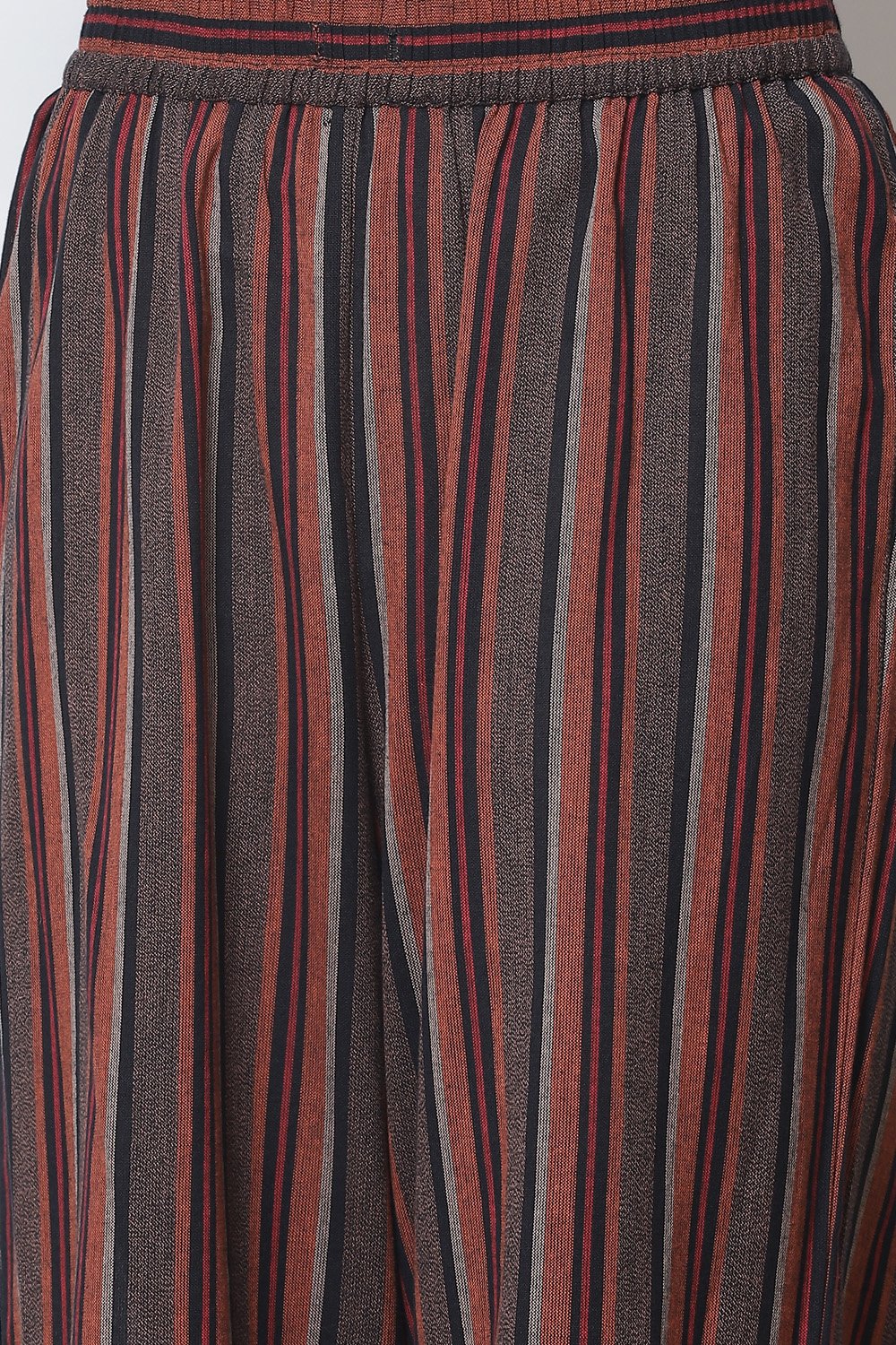 Terracotta Straight Cotton Fusion Wear 3 Piece Set image number 2