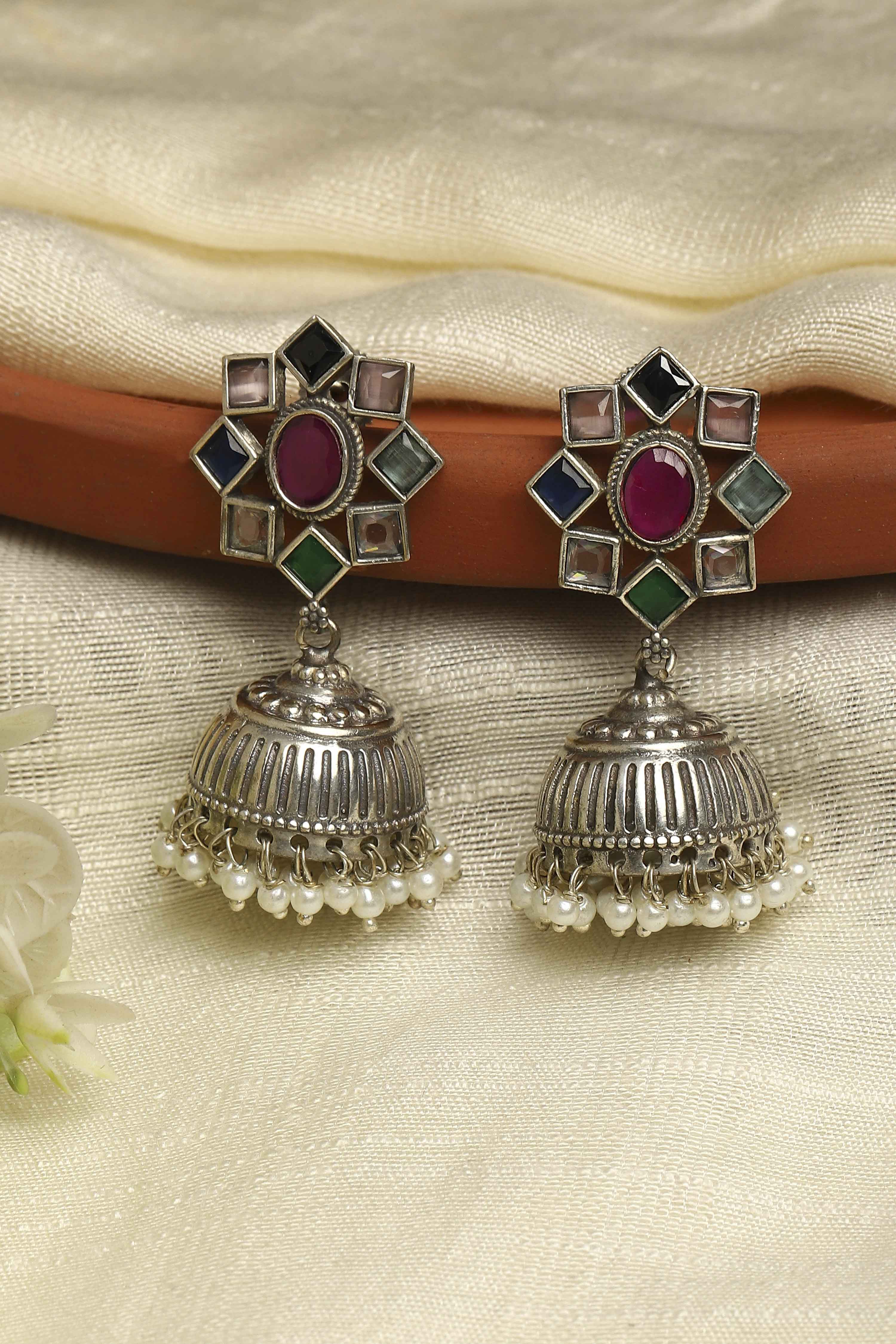 Multi Brass Jhumka image number 0