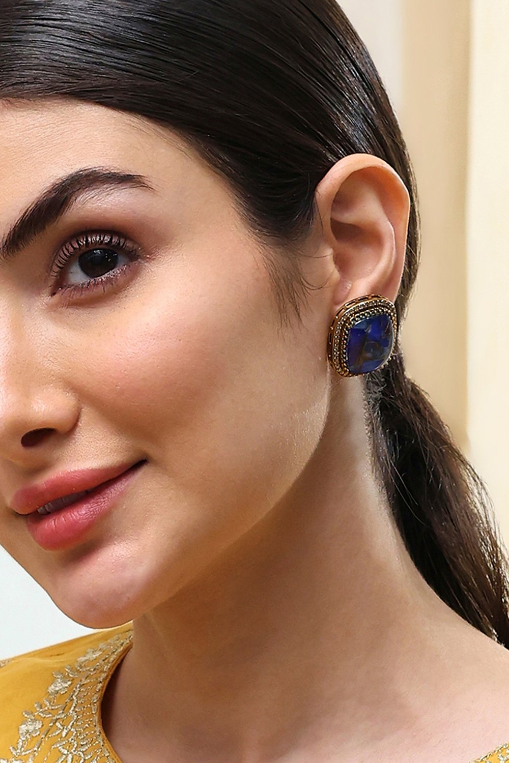 Blue Brass Studs image number 1