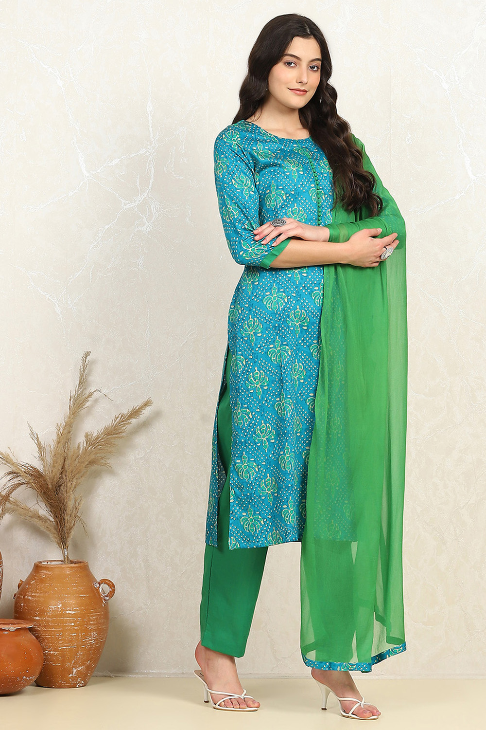 Rama Cotton Digital Print Unstitched Suit Set image number 2