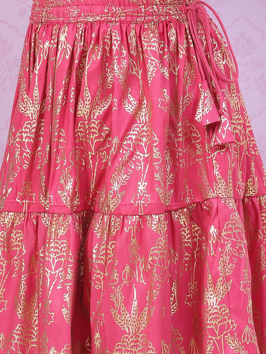 Blue Art Silk Lehenga Set image number 2