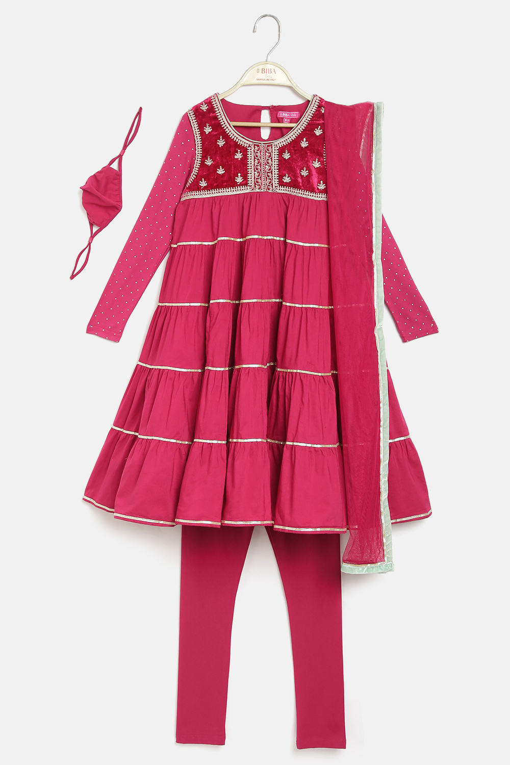 Pink Viscose Straight Kurta Churidar Suit Set image number 0