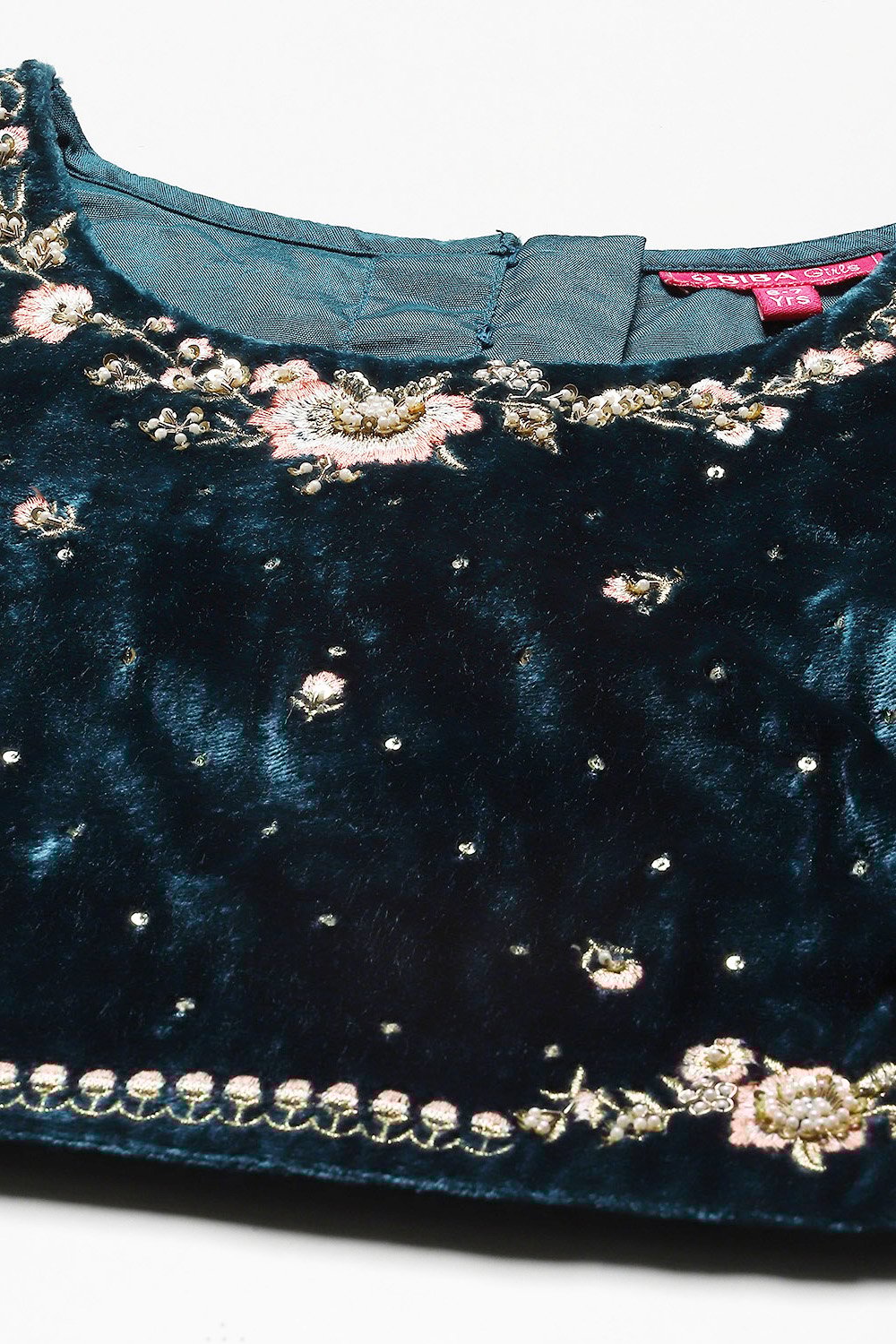 Pink & Lime Green Viscose Suit Set image number 1