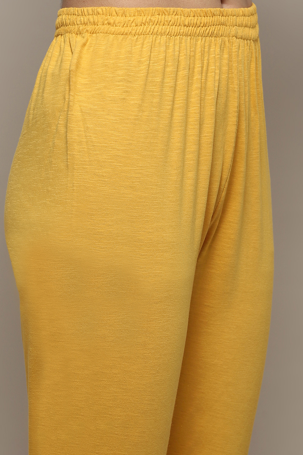 Yellow Voile Anarkali Kurta Churidar Suit Set image number 2