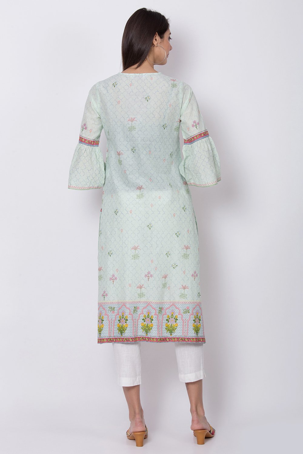 Yellow Straight Kurta image number 4