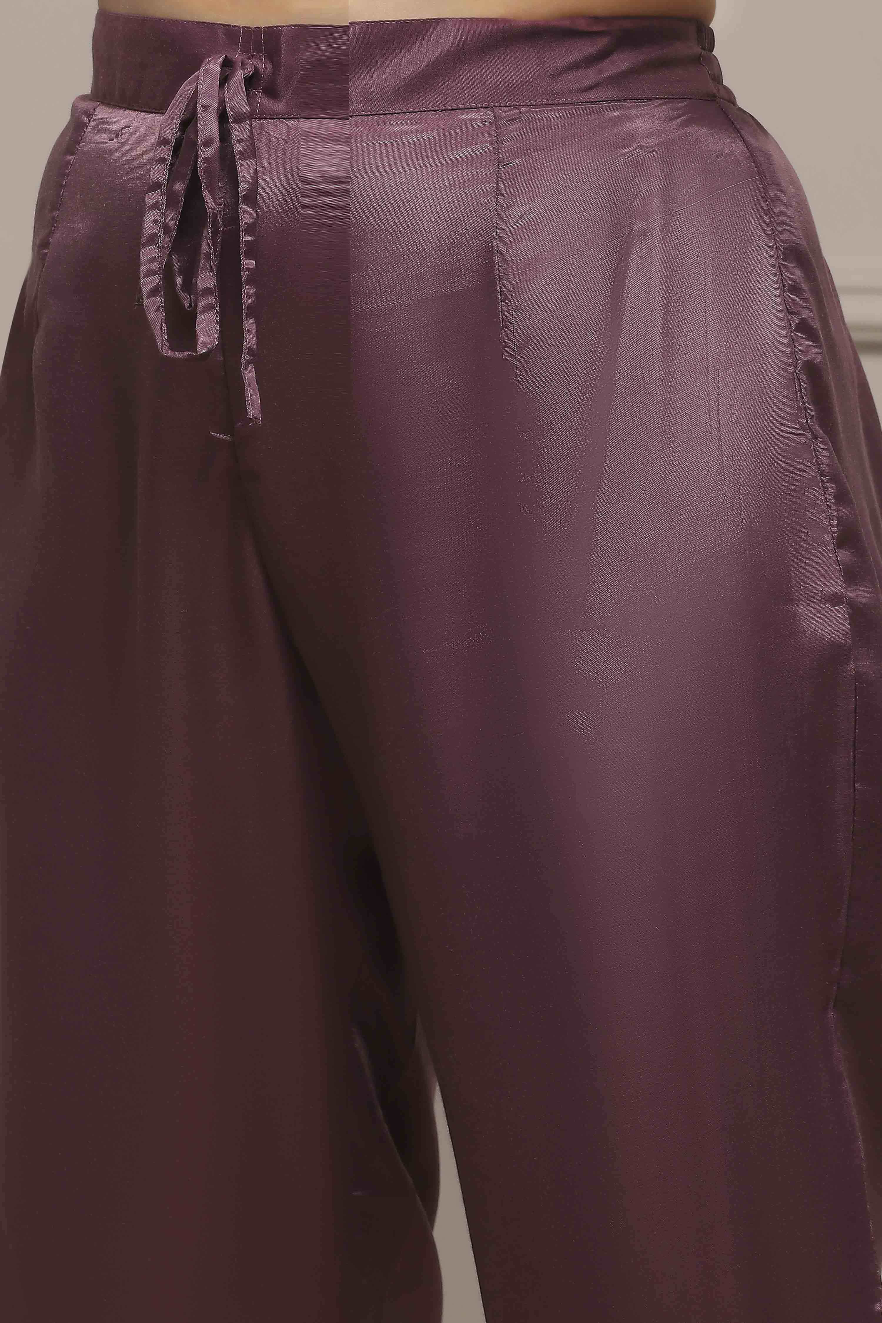 Green Chanderi Blend Printed Embroidered Unstitched Suit Set image number 3