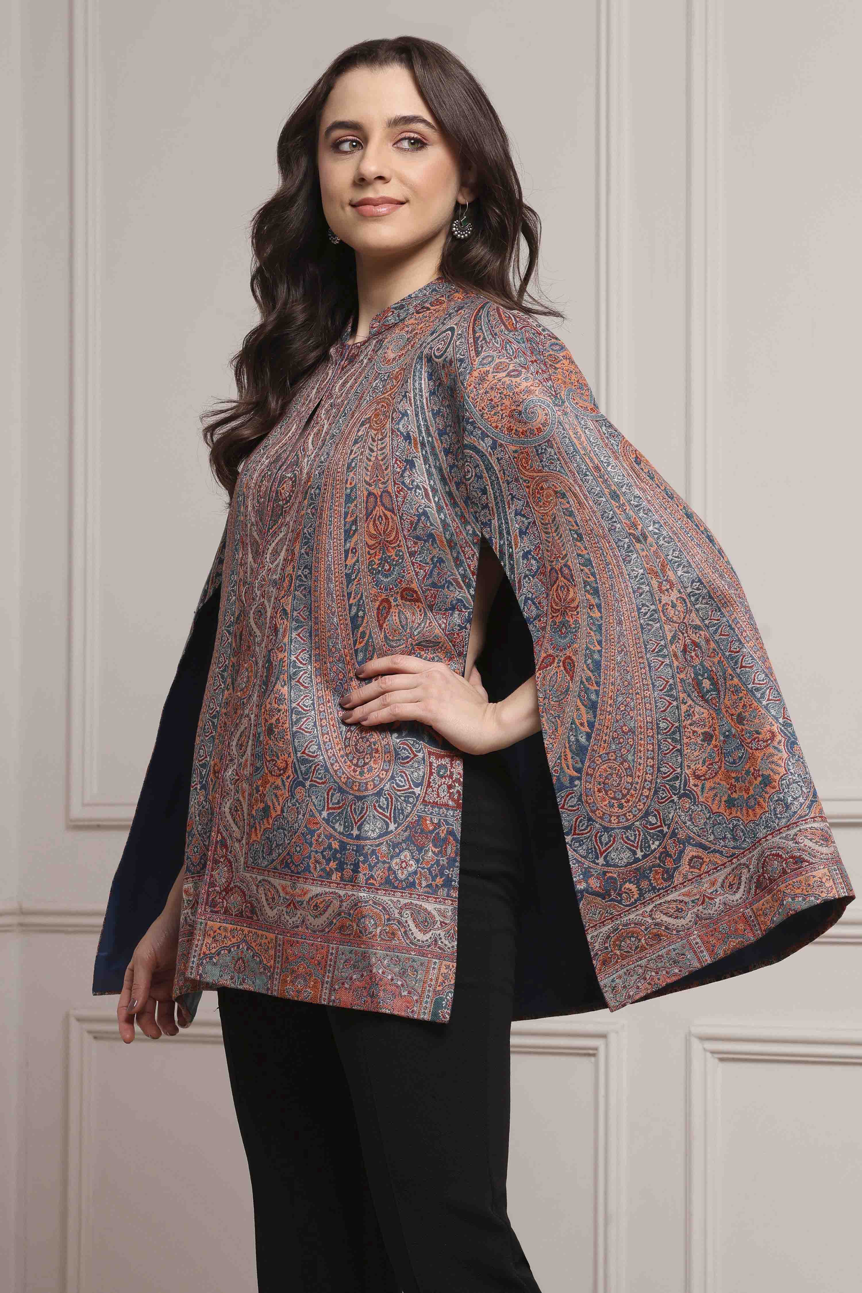 Turquoise Jacquard Yarndyed Fusion Set image number 2