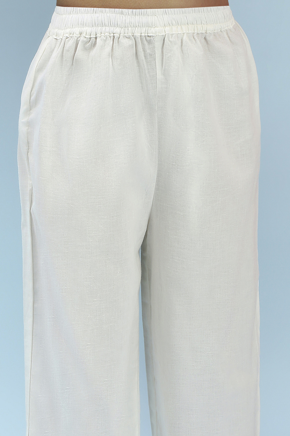 Coral Cotton Printed Straight Suit Set image number 2