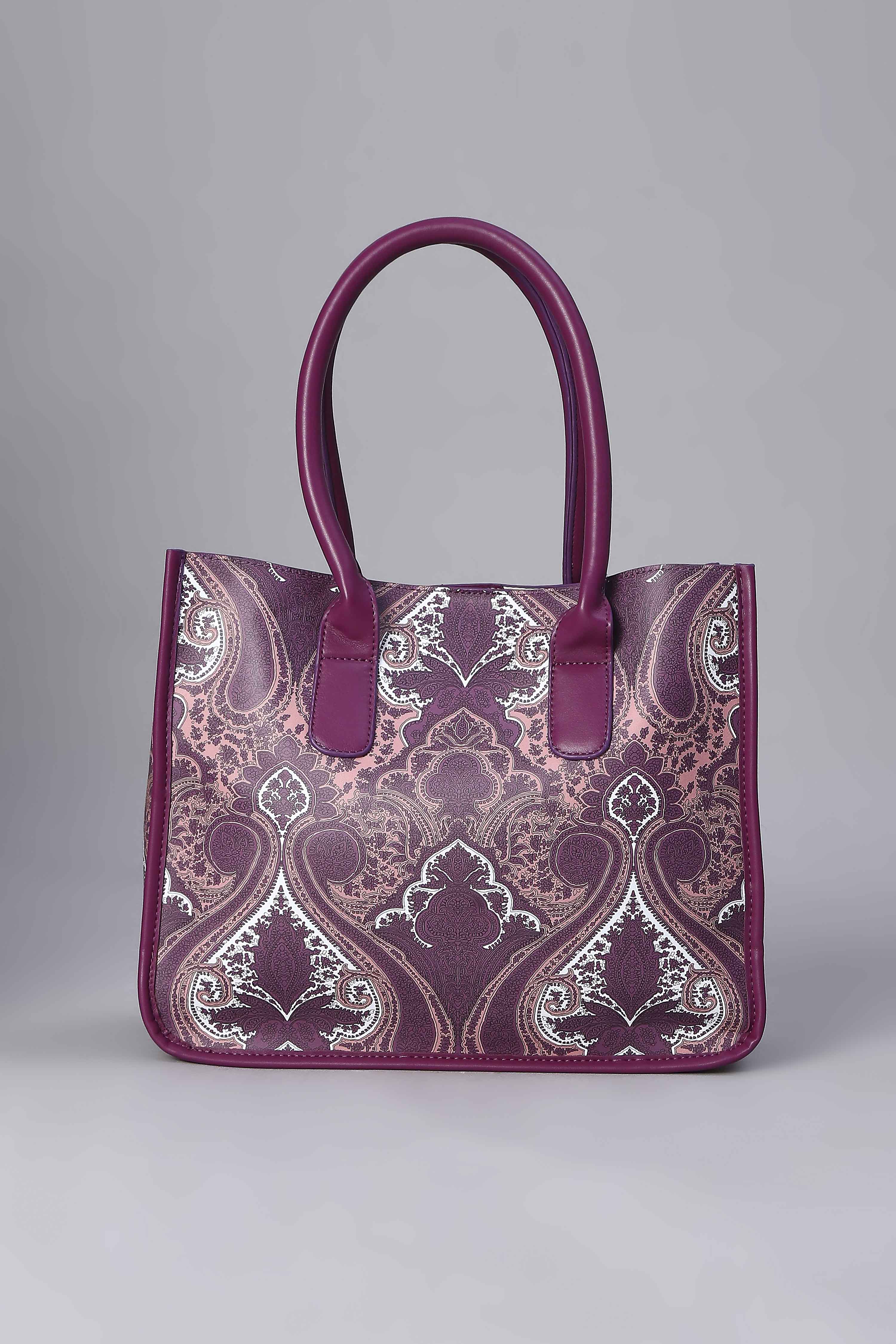 Pink PU Tote Bag image number 2