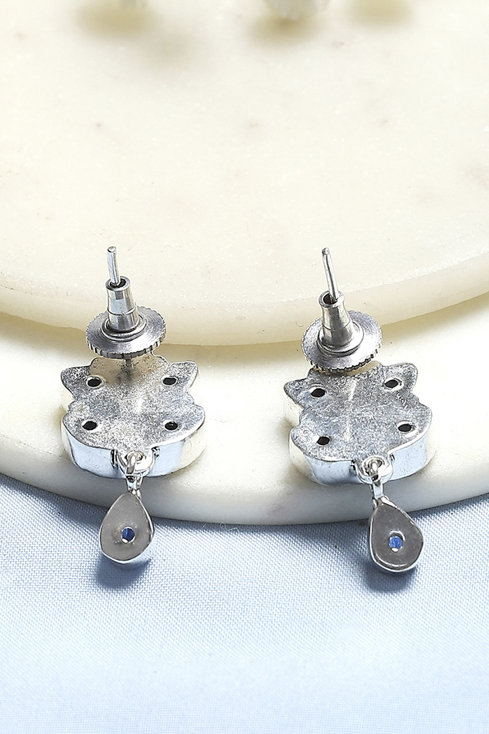 Navy Brass Drop & Danglers image number 2