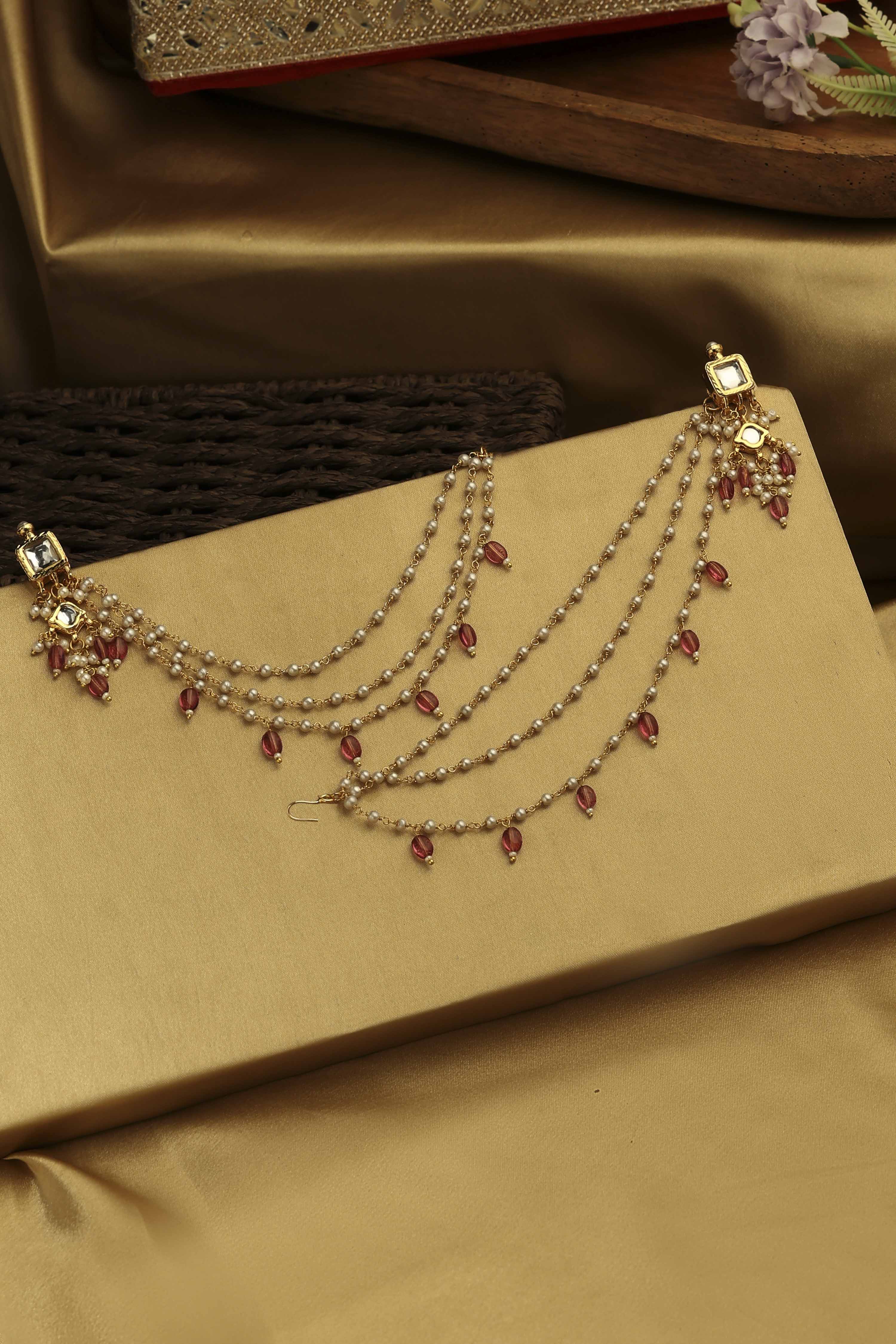 Pink Brass Drop & Danglers image number 0