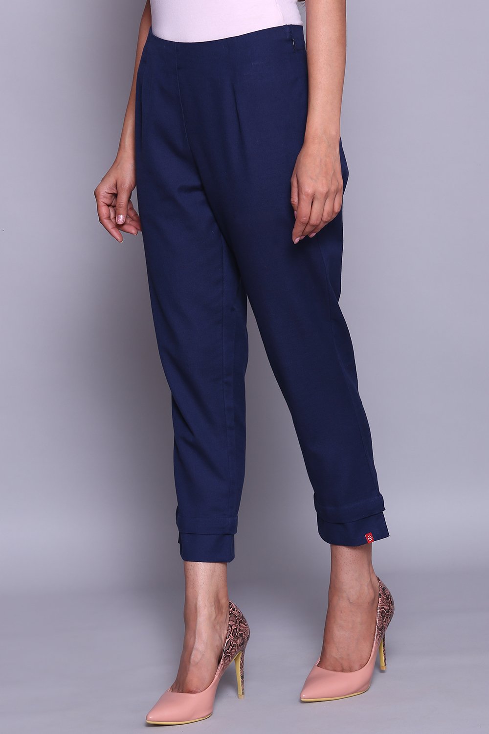 Green Bay Cotton Blend Solid Pant image number 3
