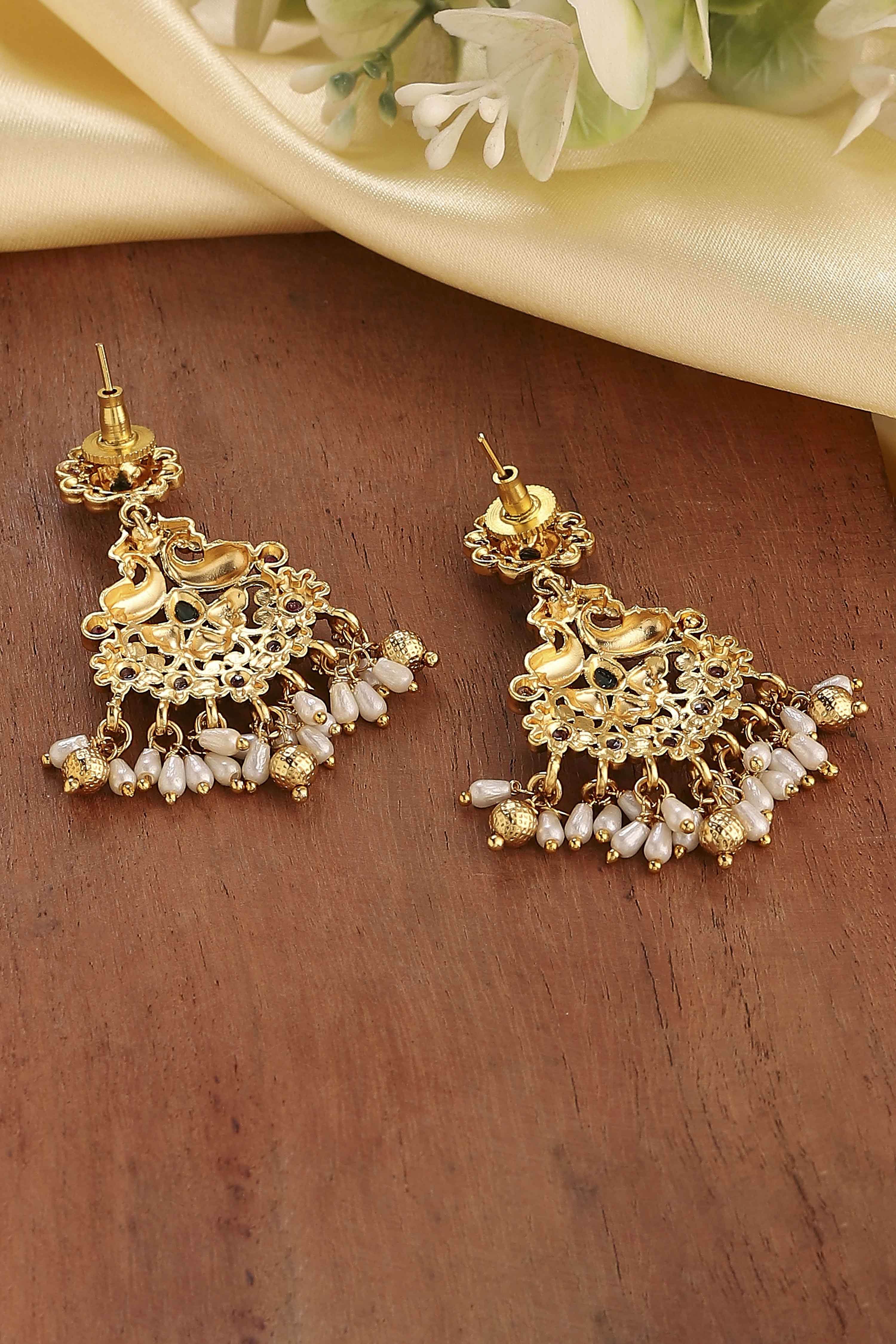 Multi Brass Drop & Danglers image number 2