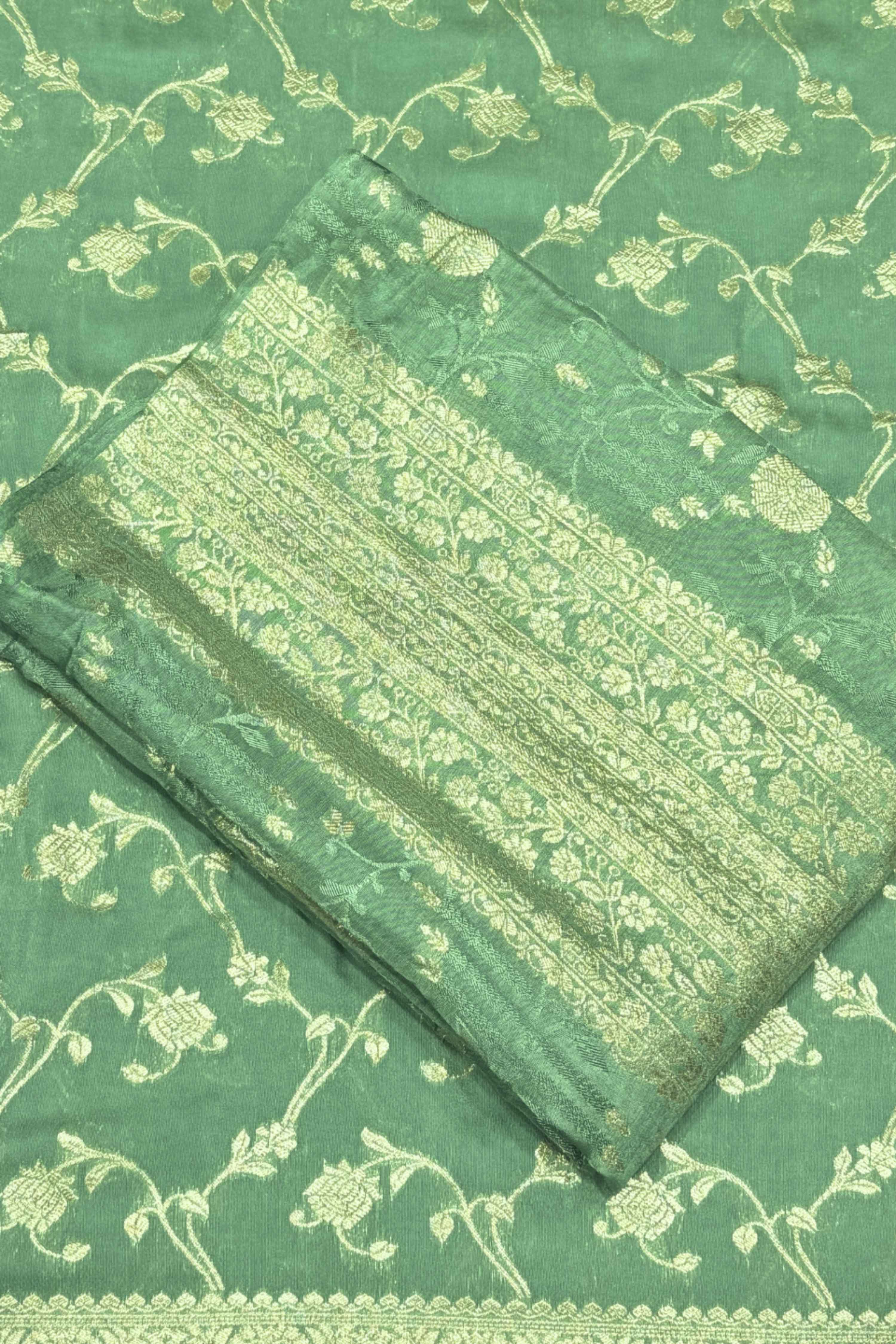 Lavender Jacquard Traditional Weaving Unstitched Suit Set image number 1