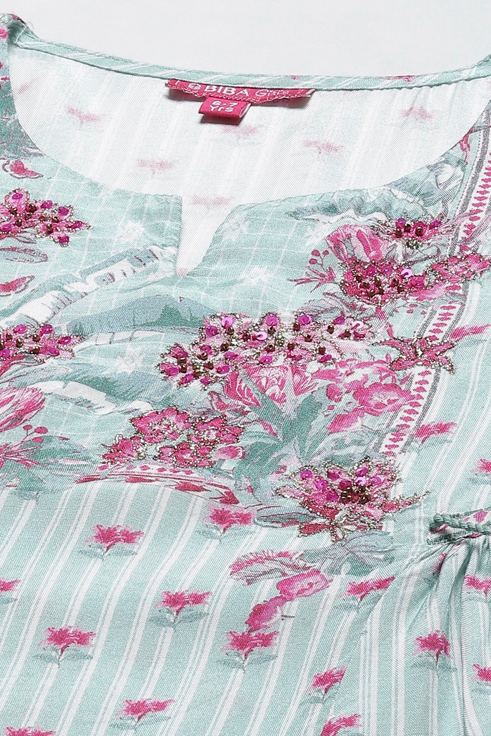 Sea Blue Viscose Flared 2 Piece Set image number 1