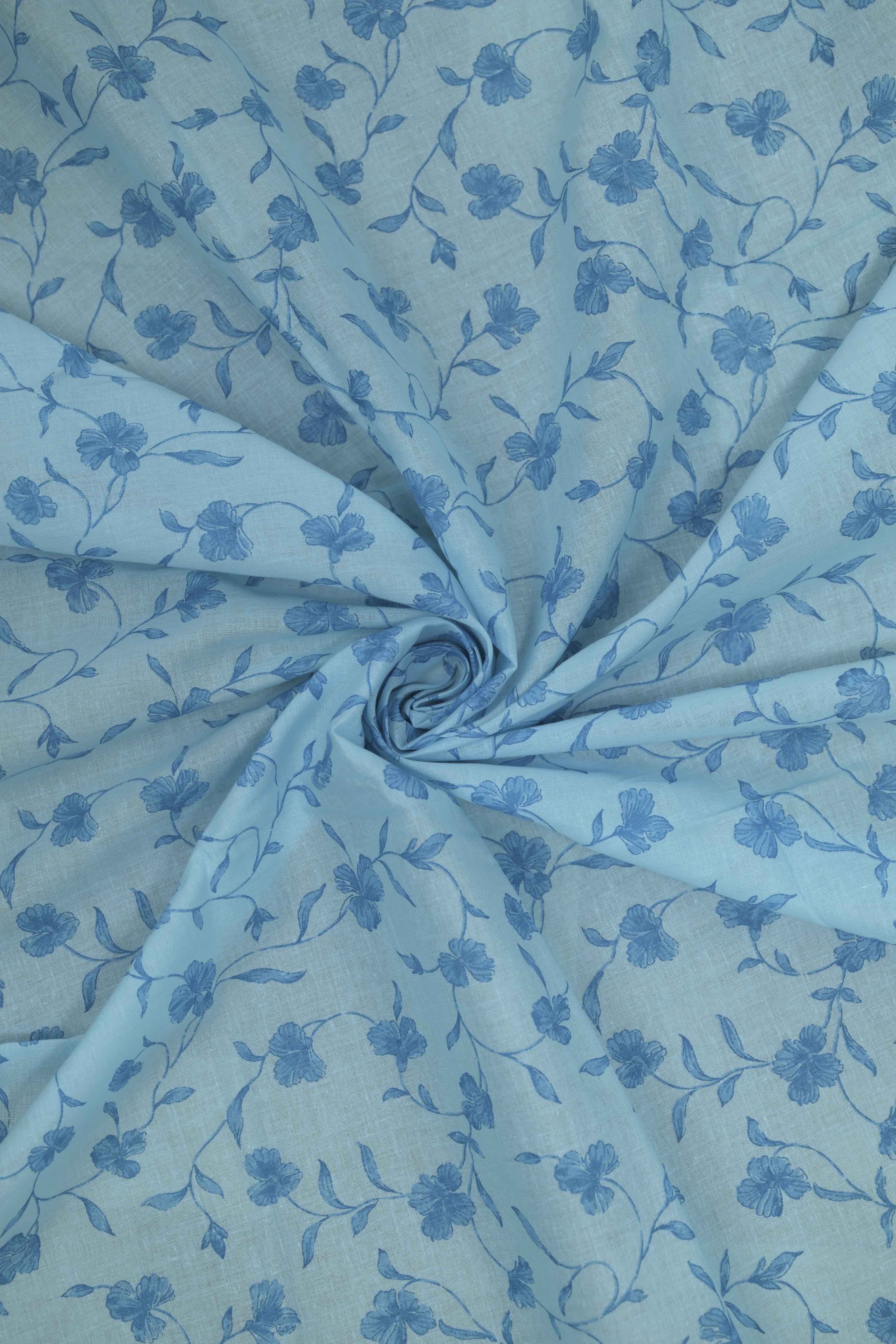 Pastel Cotton Printed Unstitched Suit Set image number 2