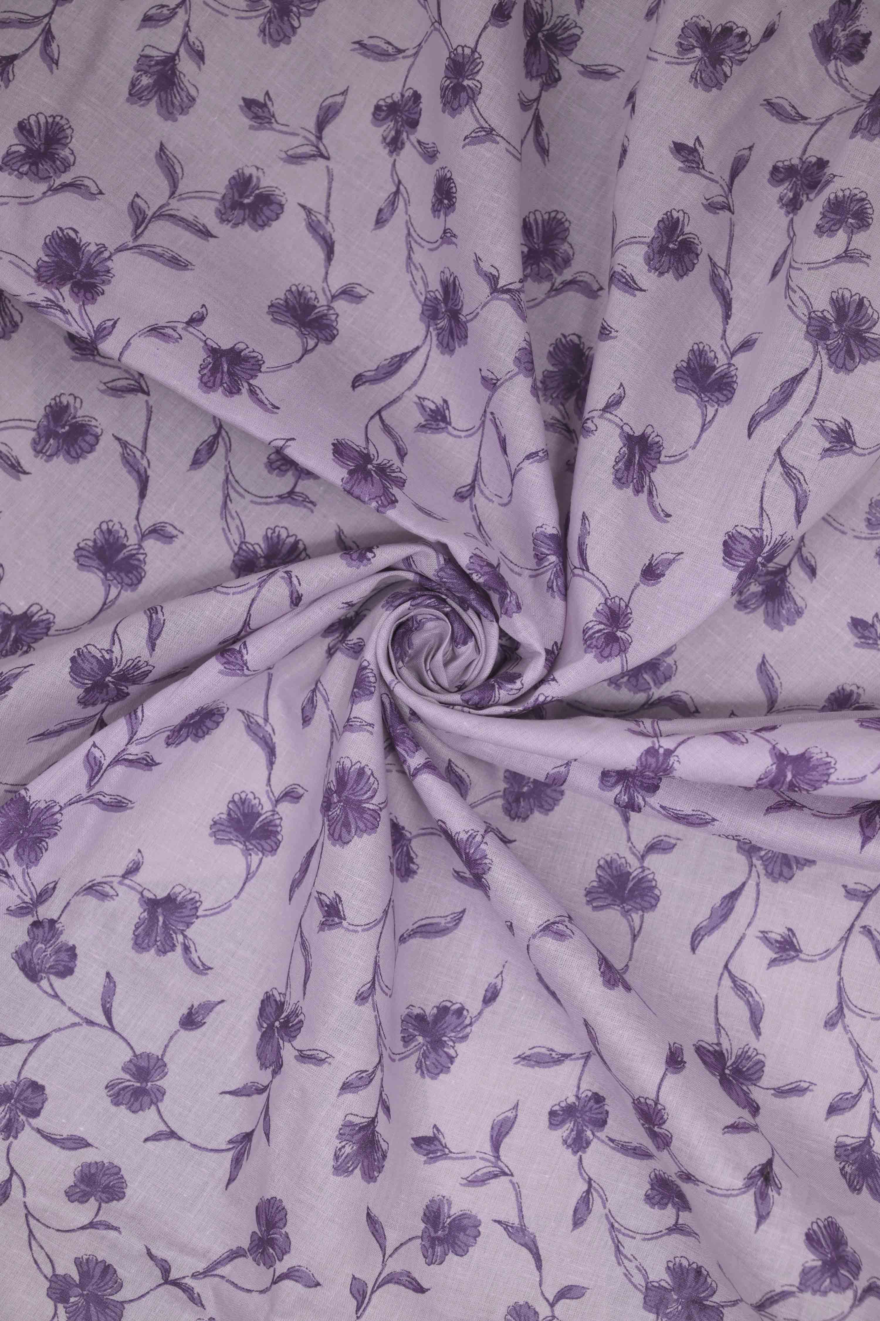 Pastel Cotton Printed Unstitched Suit Set image number 2