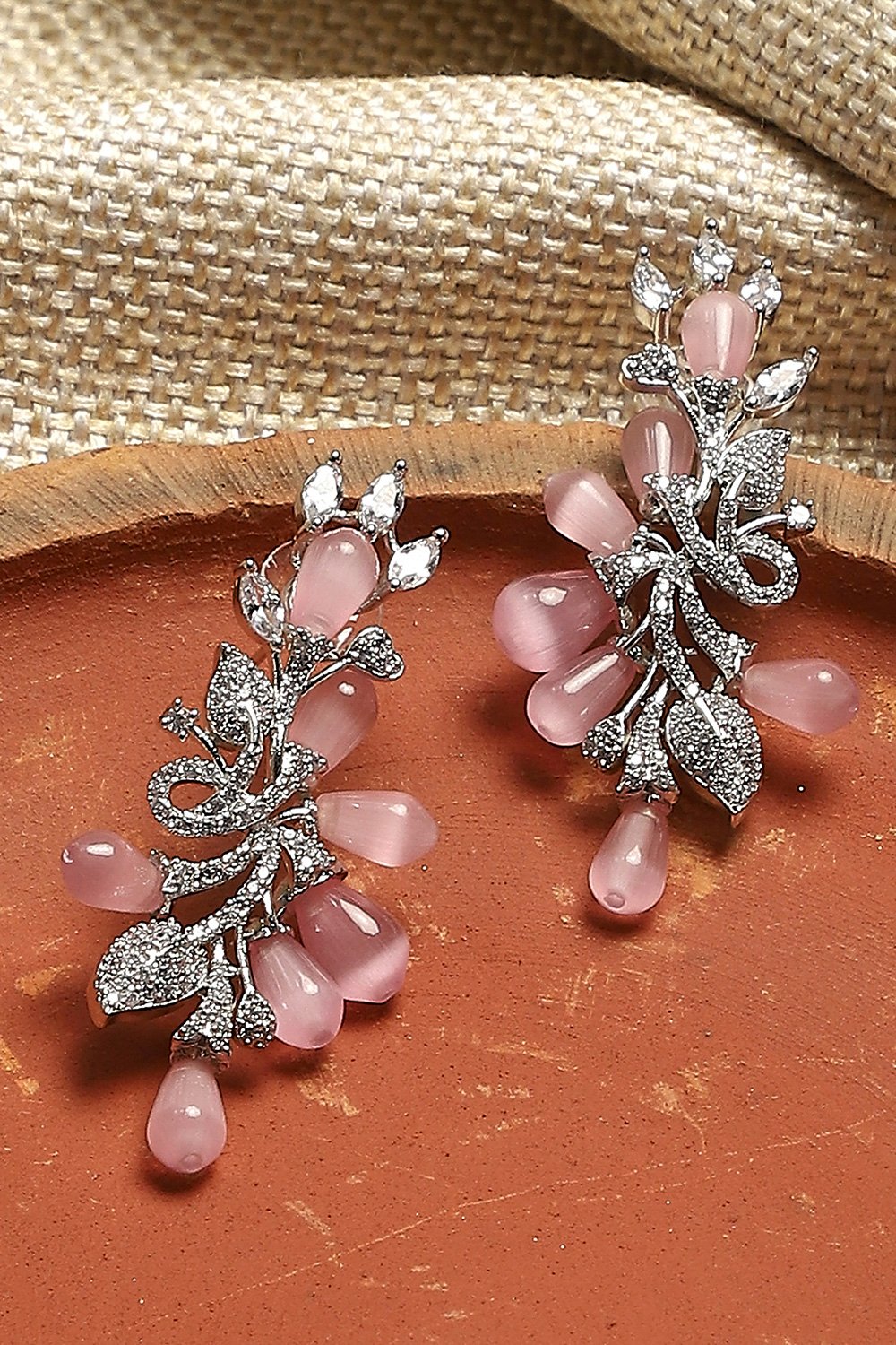 Light Pink Alloy Drop & Danglers image number 0