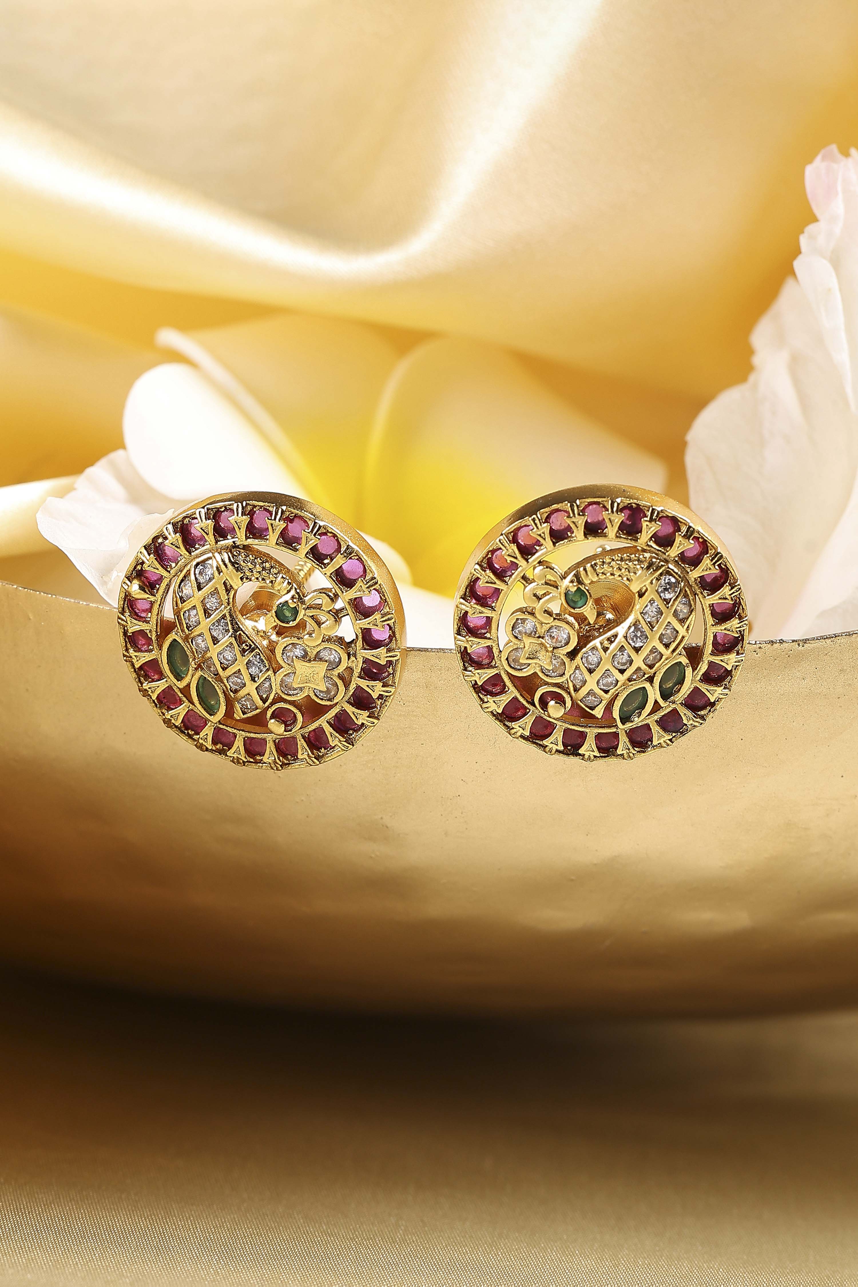 Multicolor Brass Studs image number 0