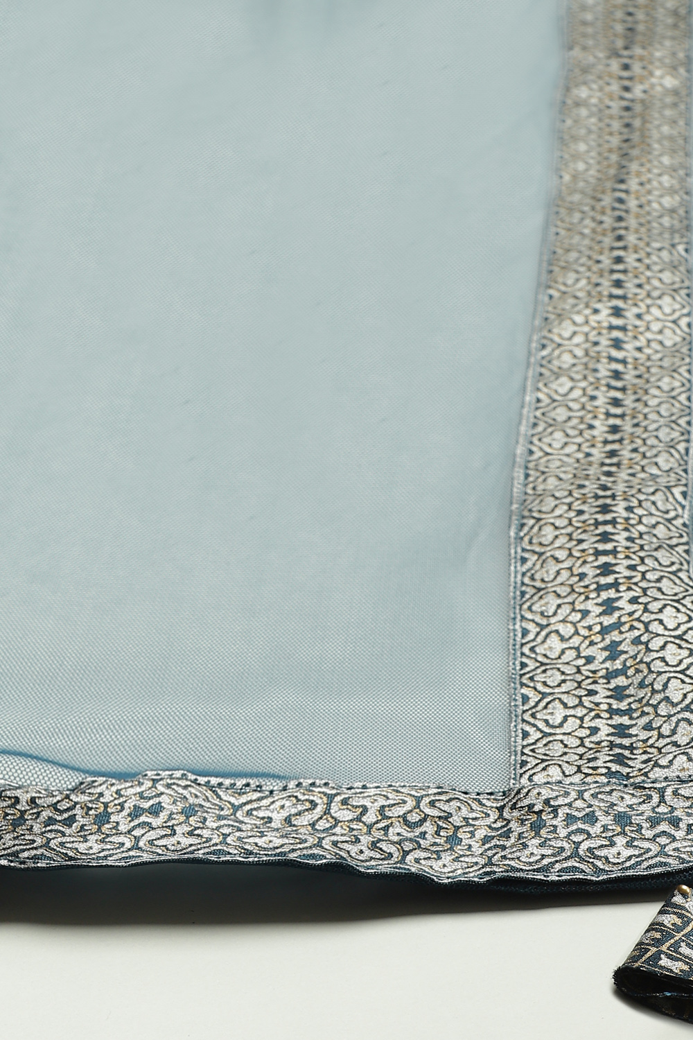 Teal Art Silk Lehenga Set image number 2