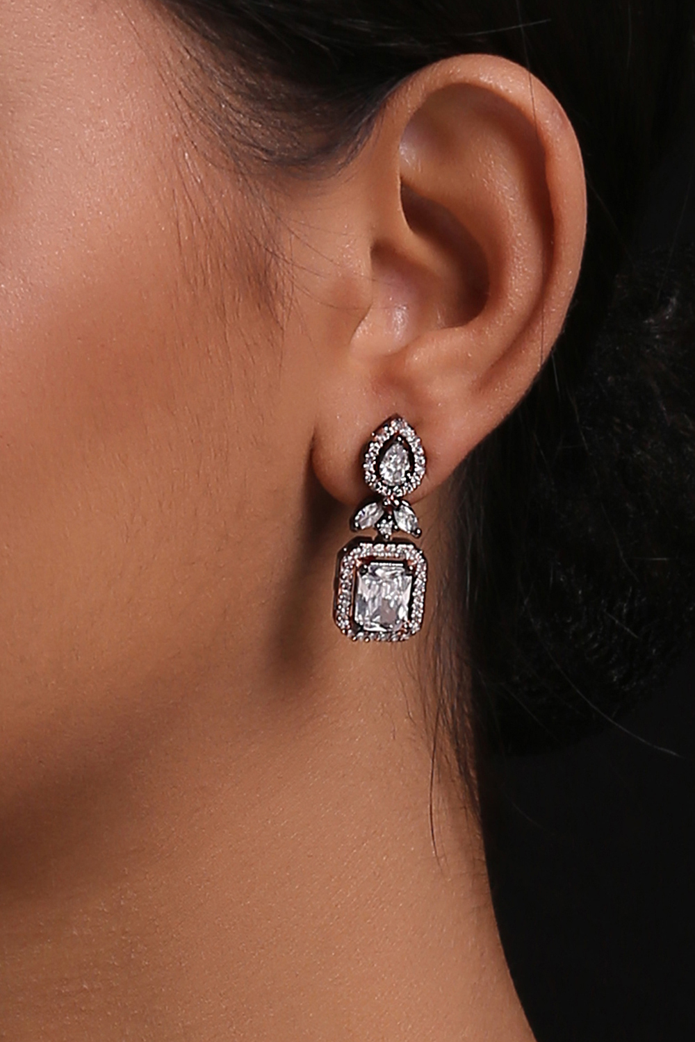 Faux Diamond Studs image number 1