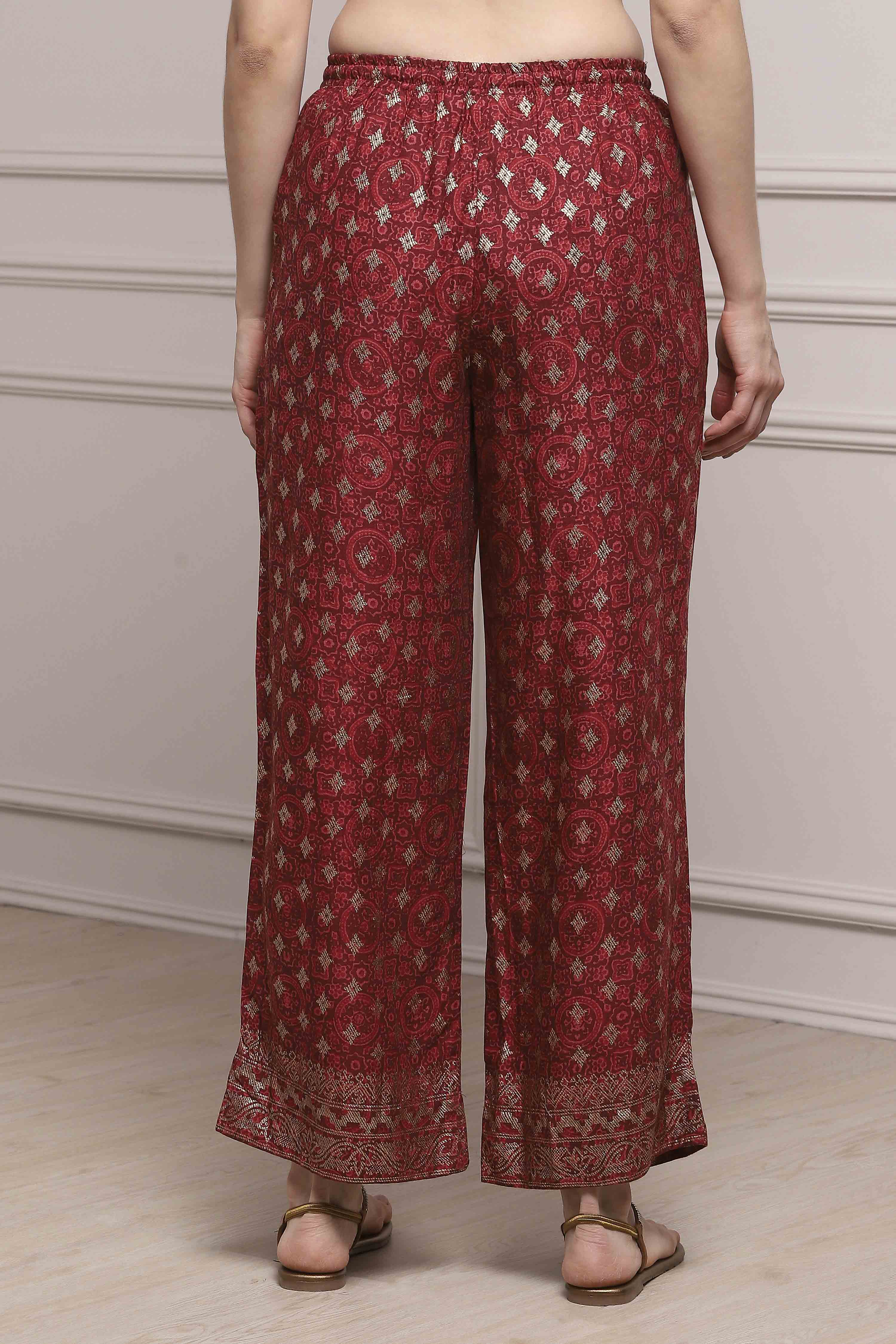 Rust Rayon Palazzo image number 5