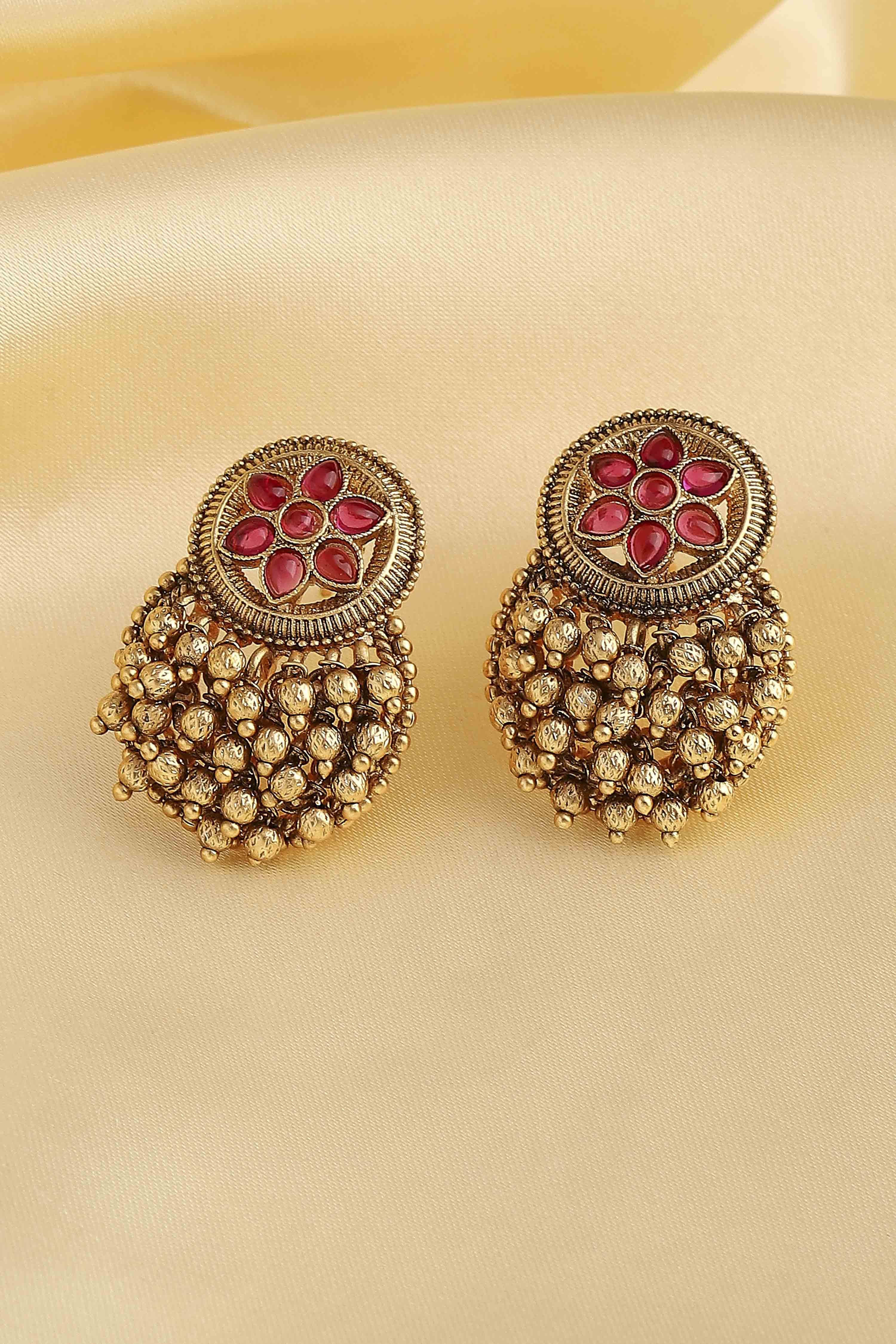 Red Alloy Studs image number 0