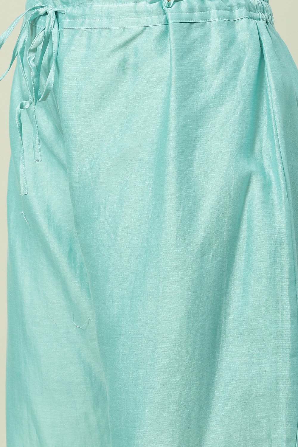 Turquoise Straight Kurta Palazzo Suit Set image number 2