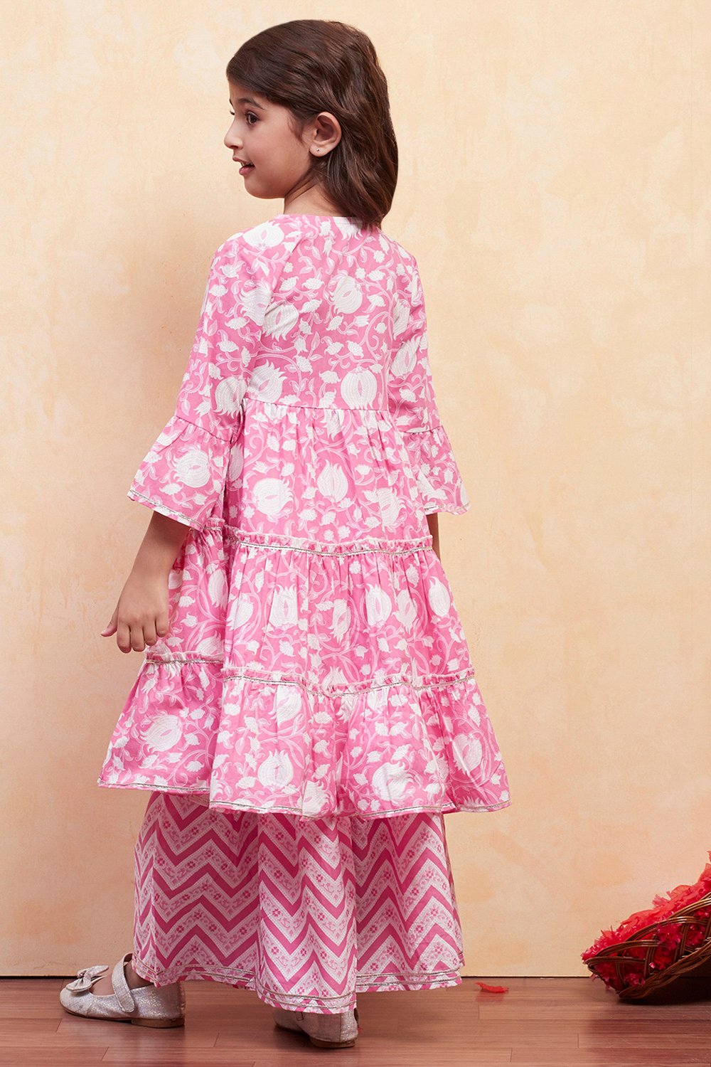 Lilac Cotton Garara Set image number 4