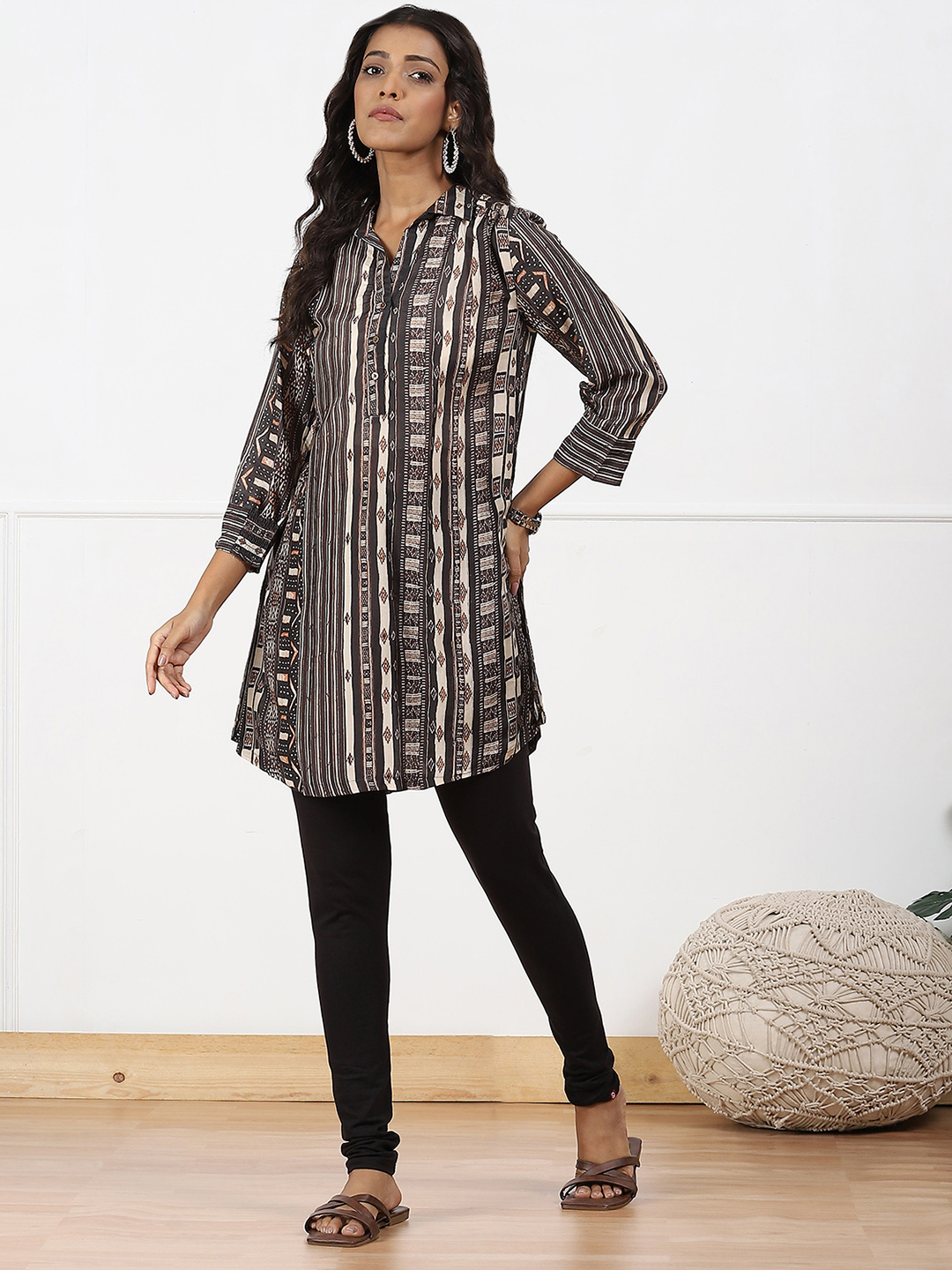White Cotton Blend Dyed Churidar image number 0