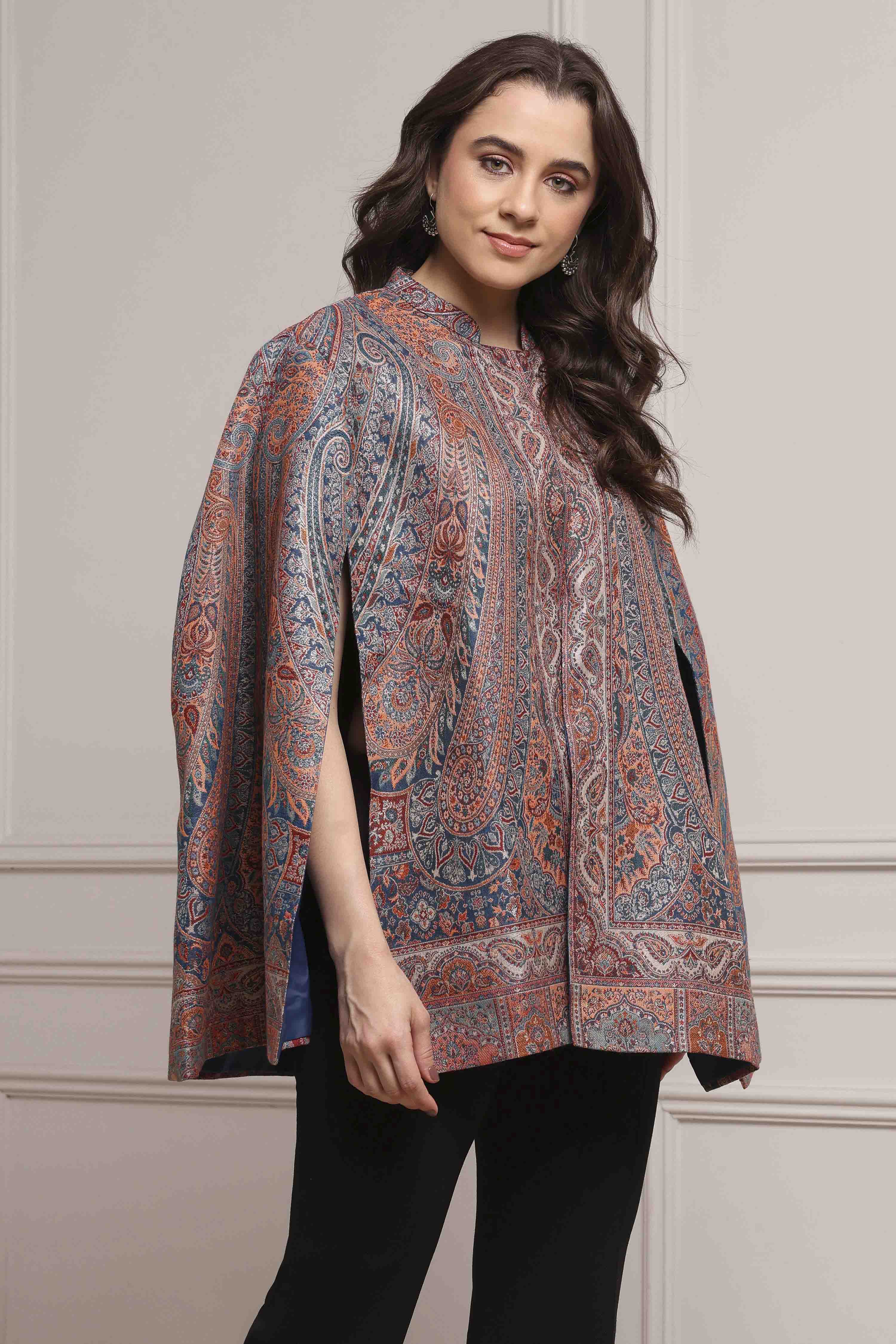 Turquoise Jacquard Yarndyed Fusion Set image number 4