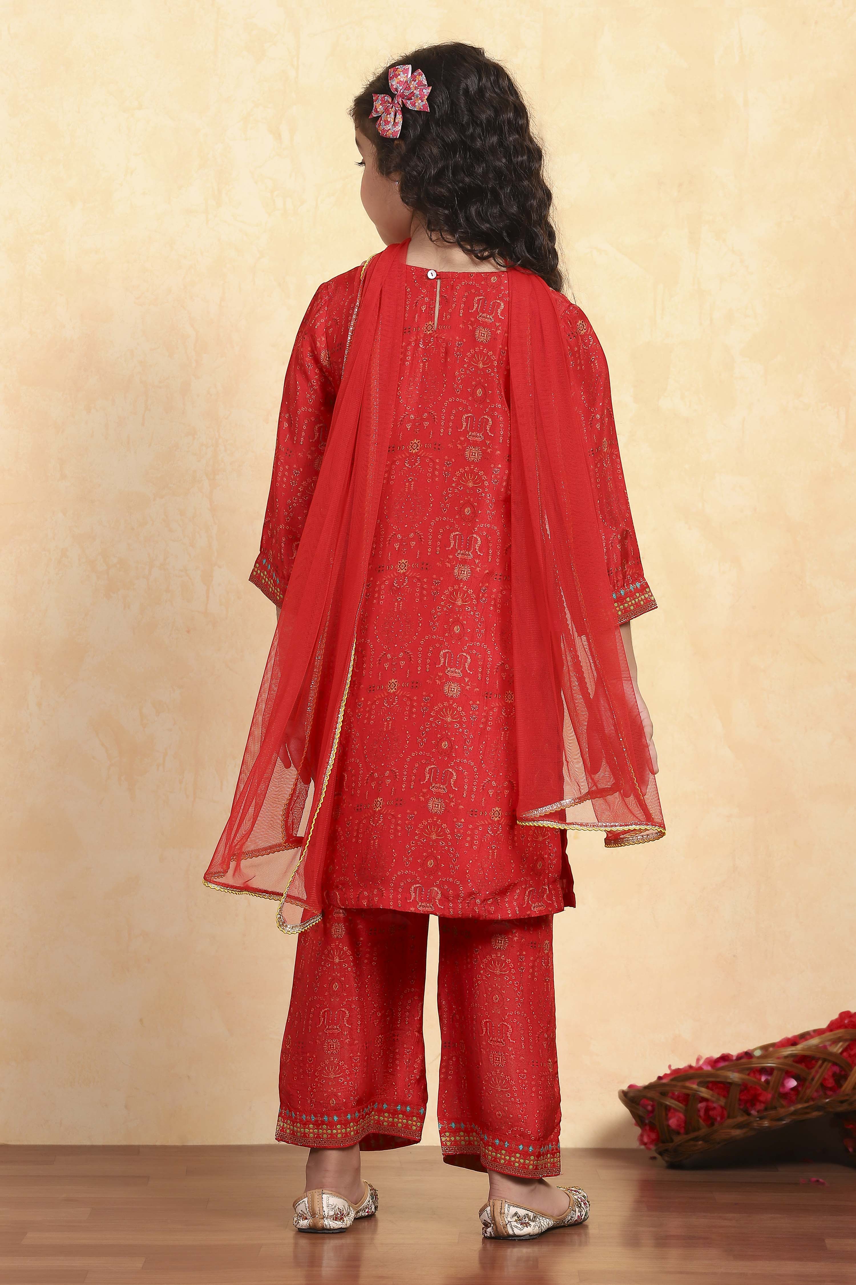 Assorted Viscose Blend Yarndyed A-Line Suit Set image number 4