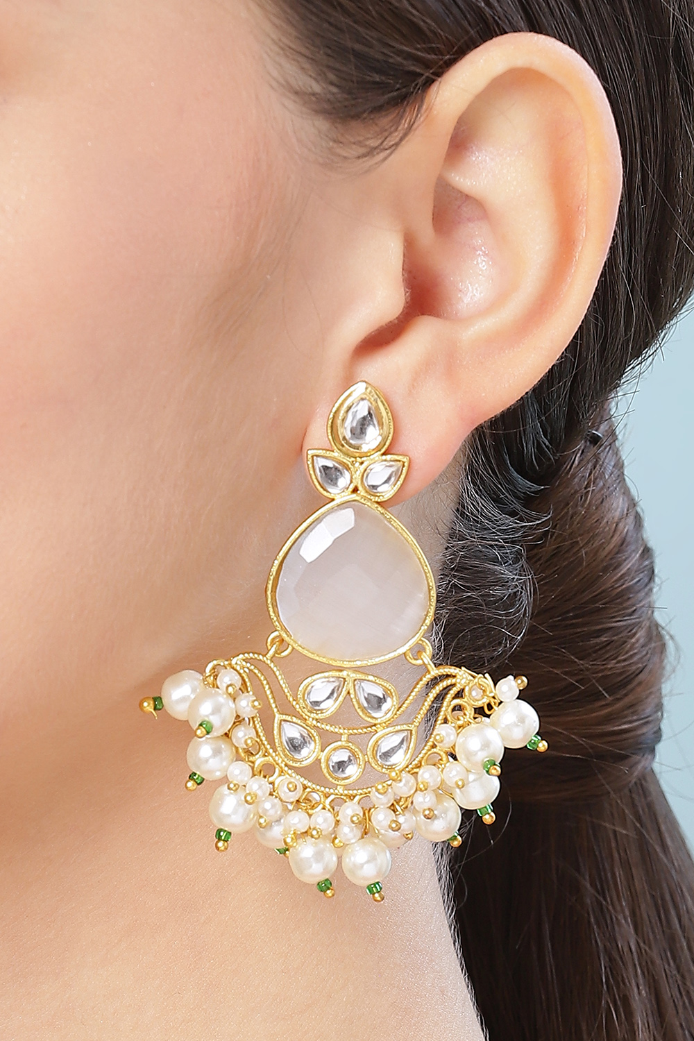White Earrings image number 1