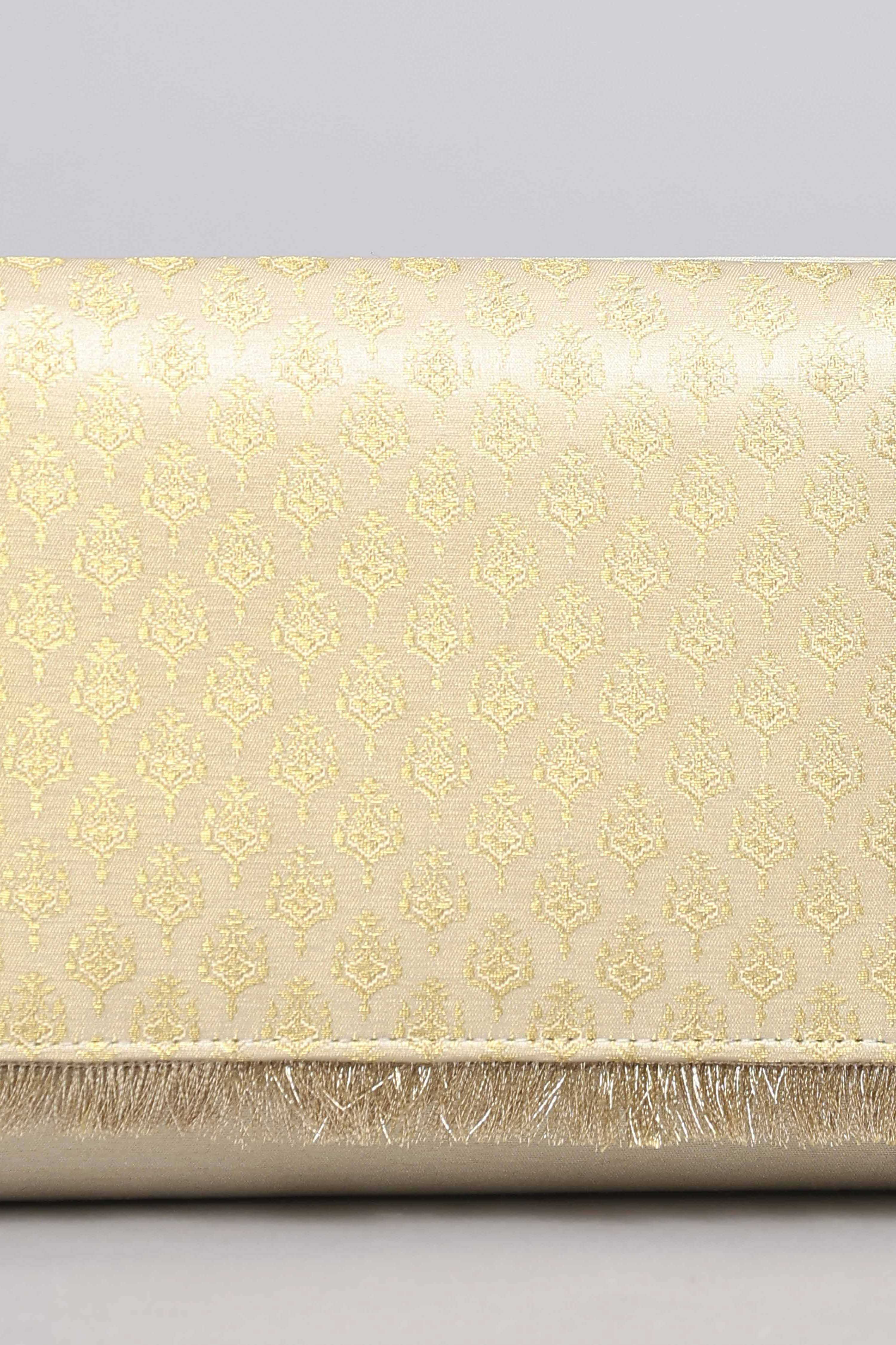 Gold Polycotton Clutch image number 1