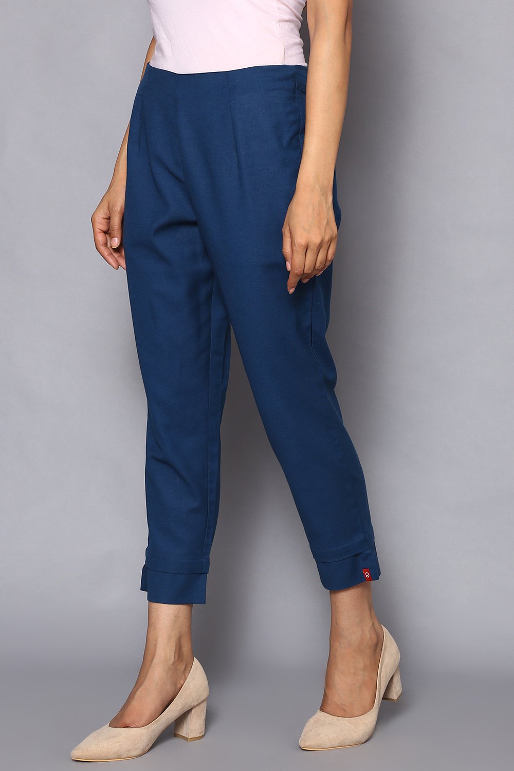 Green Bay Cotton Blend Solid Pant image number 2