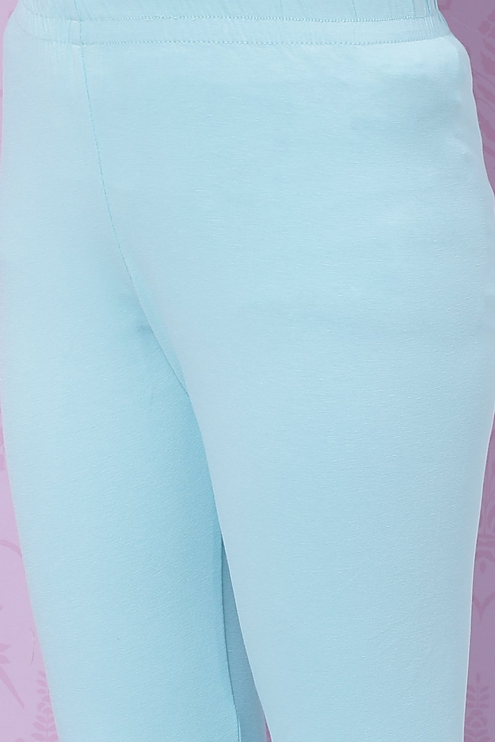 Sky Blue Art Silk Anarkali Kurta Churidar Suit Set image number 7