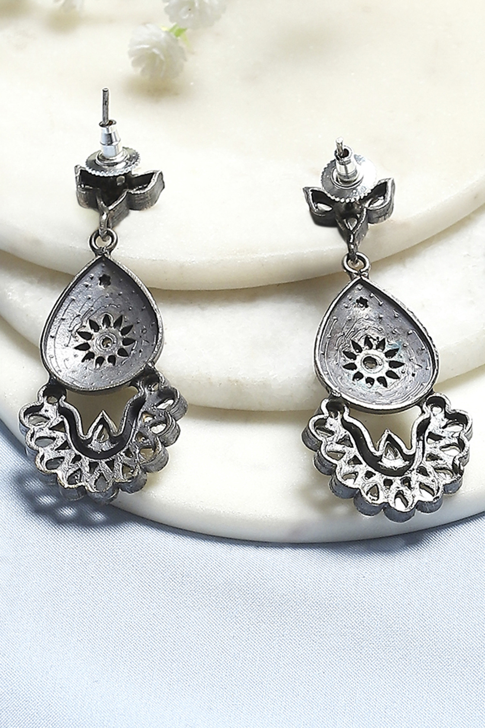 Oxidised Gold Brass Drop & Danglers image number 2