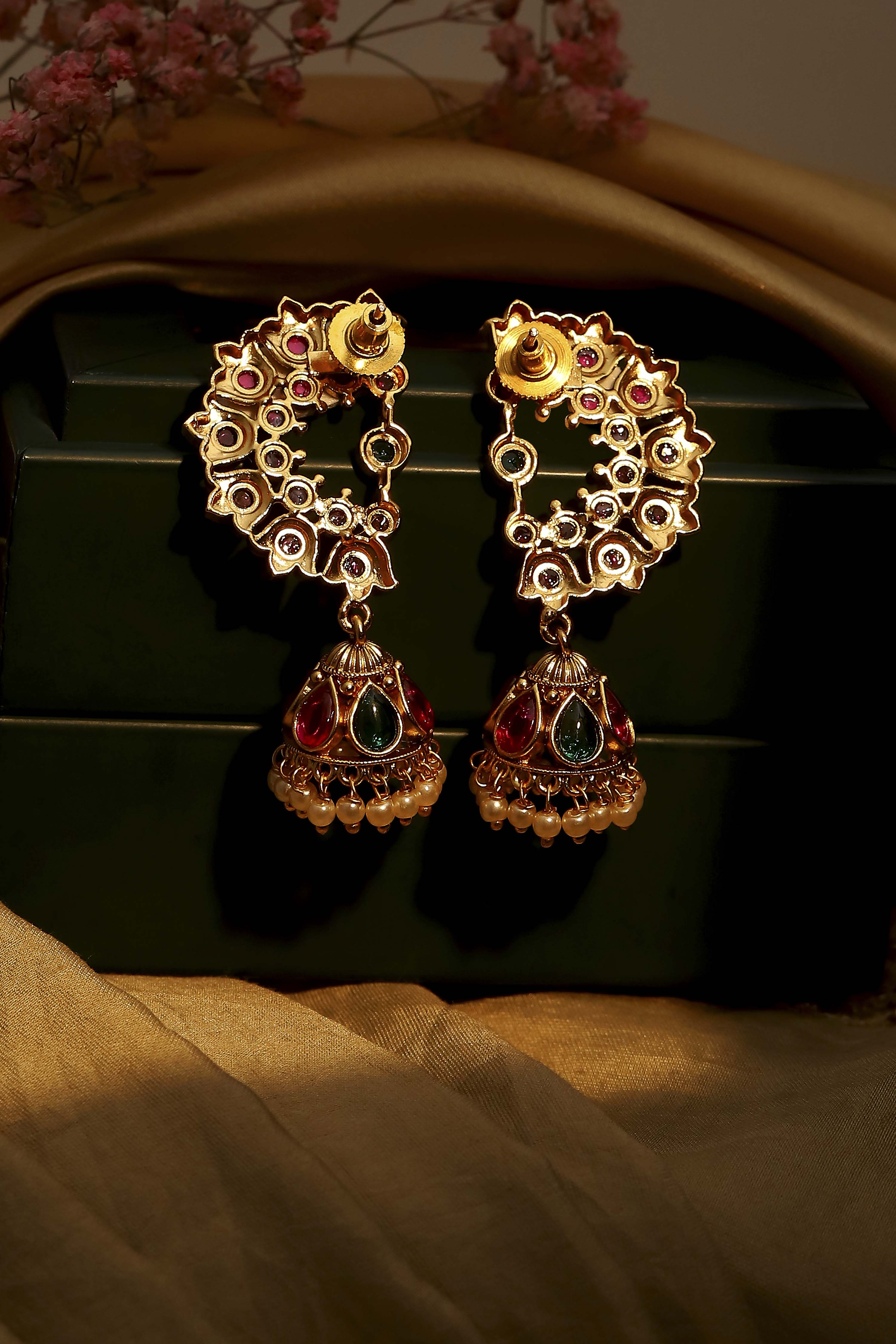 Multicolour Textured Earrings image number 2
