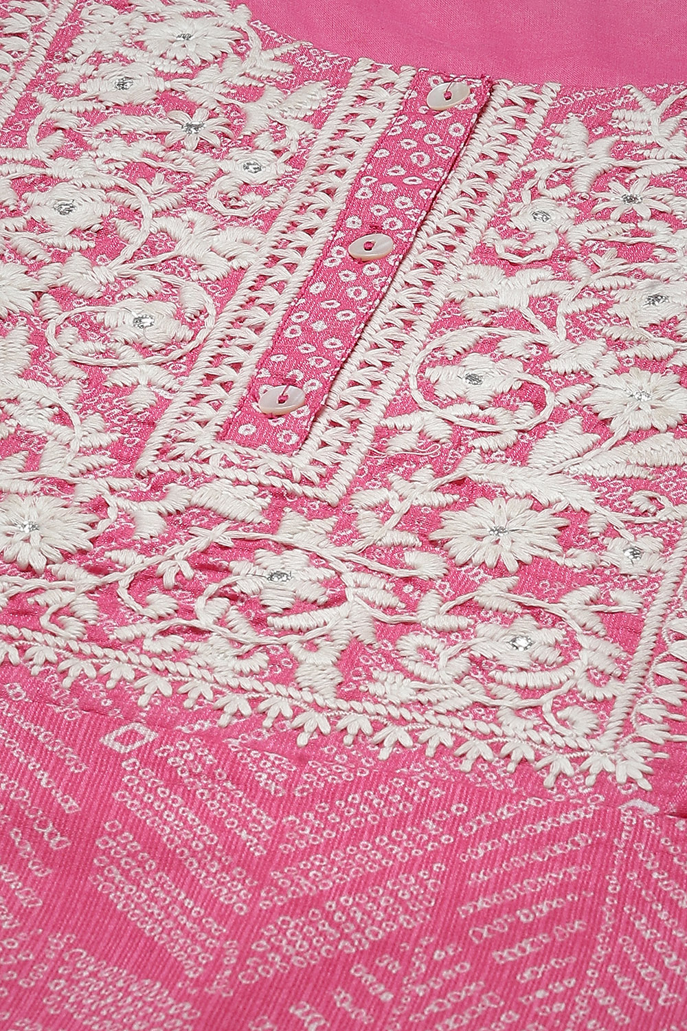 Blue Cotton Blend Straight Printed Kurta image number 5