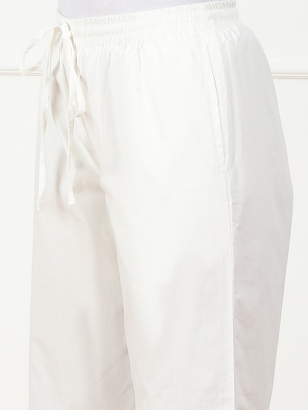 Black Cotton Solid Pant image number 1