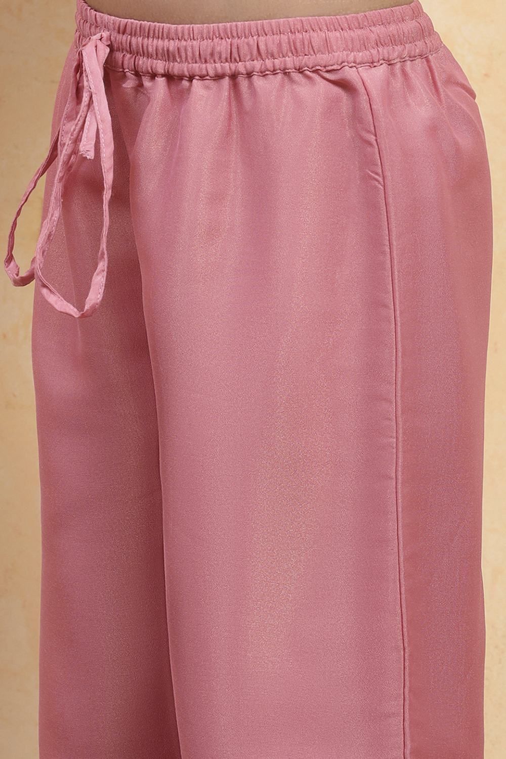 Pink Tissue Dyed A-Line Suit Set image number 2
