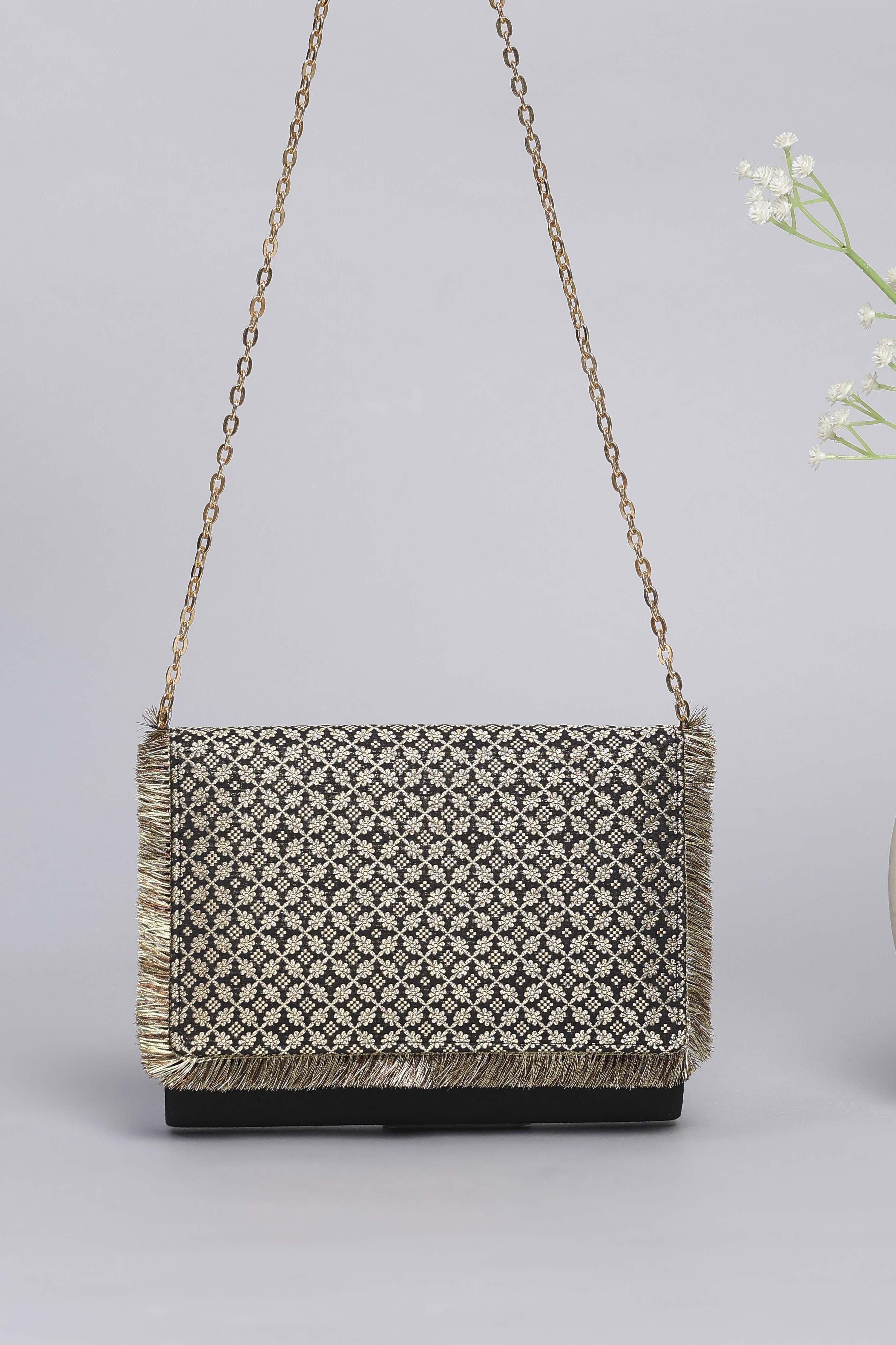 Black Polycotton Clutch image number 2