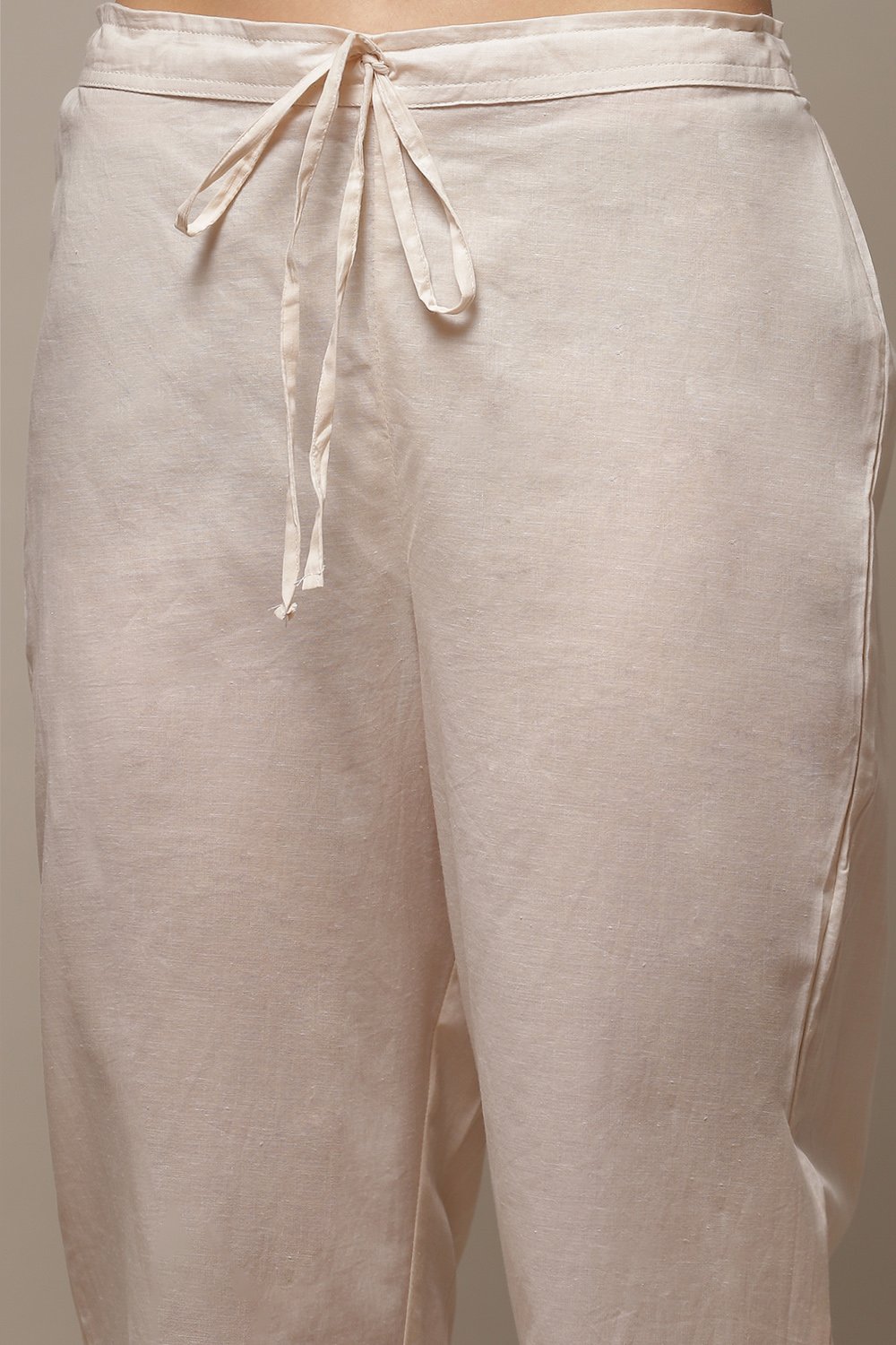 Powder Blue Cotton Straight Kurta Pants Suit Set image number 6