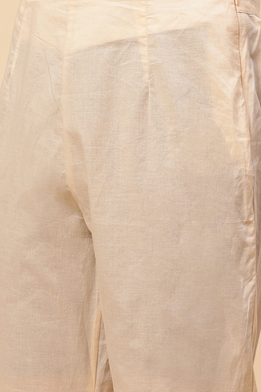 Grey And Almond Cotton Double Layered Suit Set image number 3