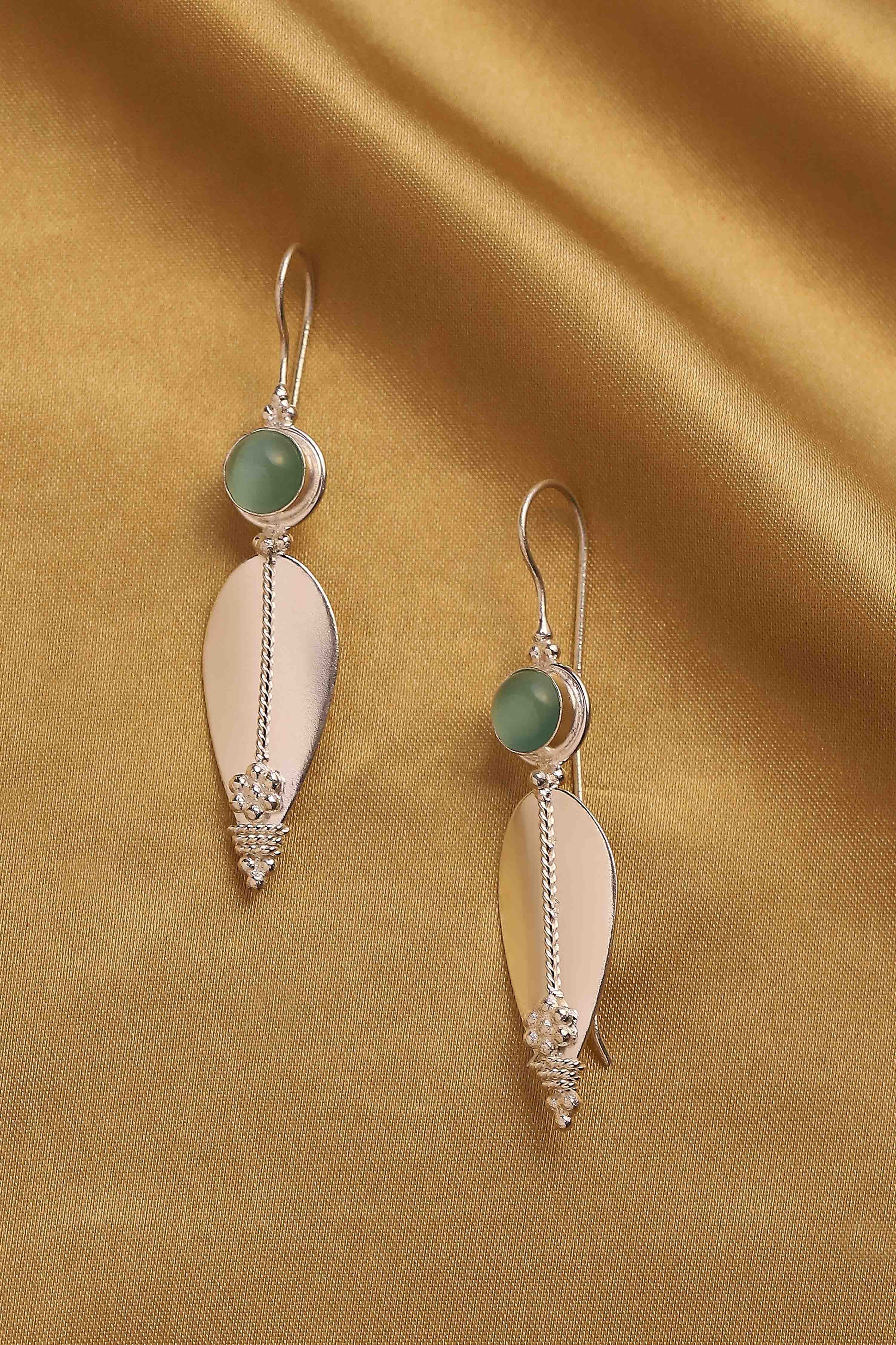 Mint Green Brass Filigree Drop & Danglers image number 0