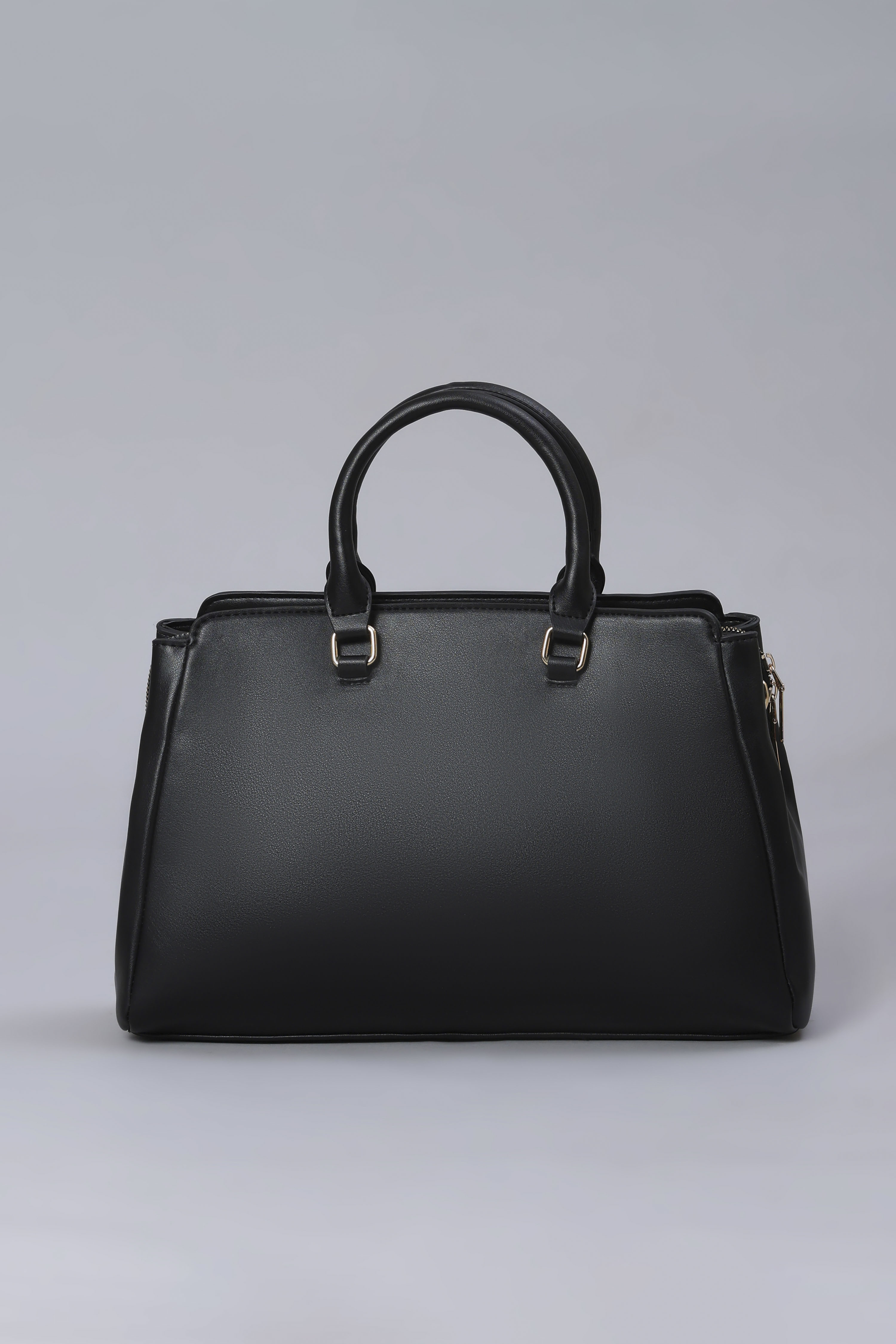 Black PU Satchel image number 2