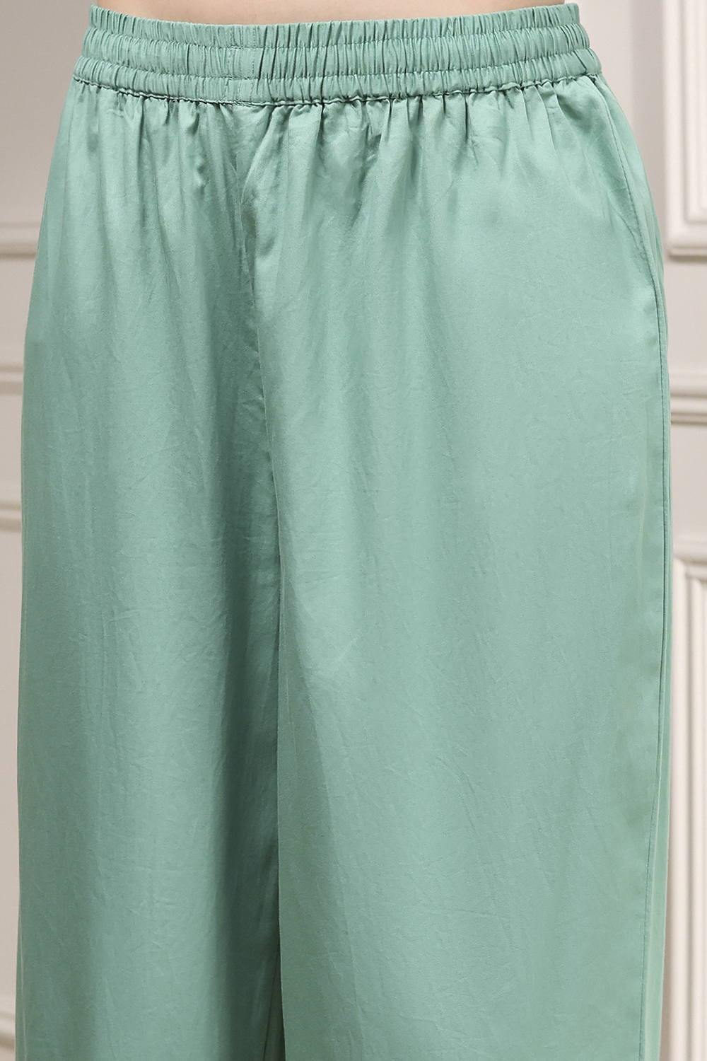 Off White Cotton Silk Anarkali Suit Set image number 2